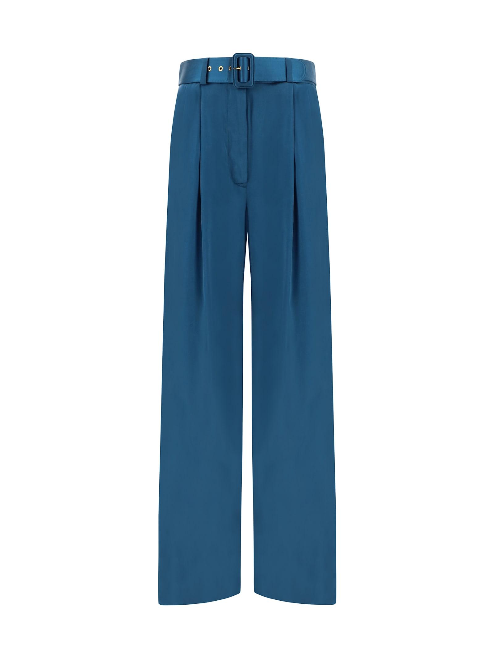Zimmermann Tuck Silk Trousers