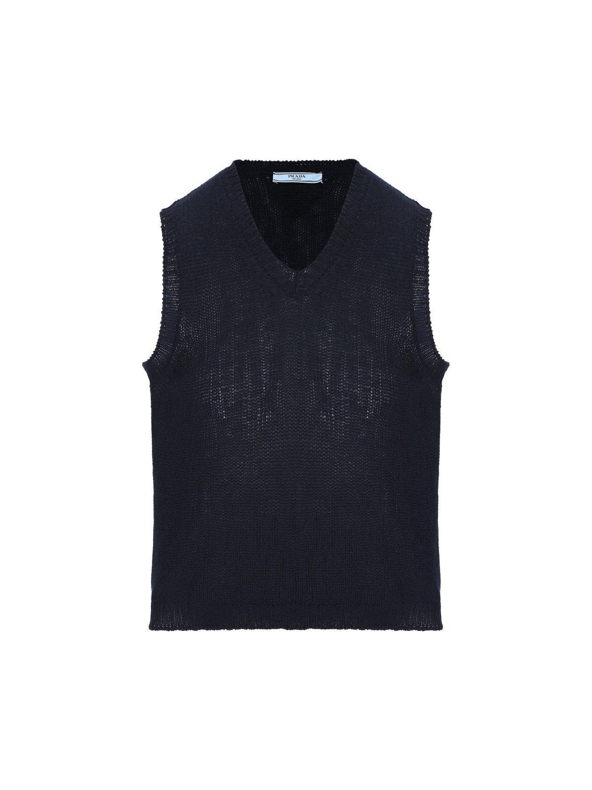 Prada V-neck Knitted Vest