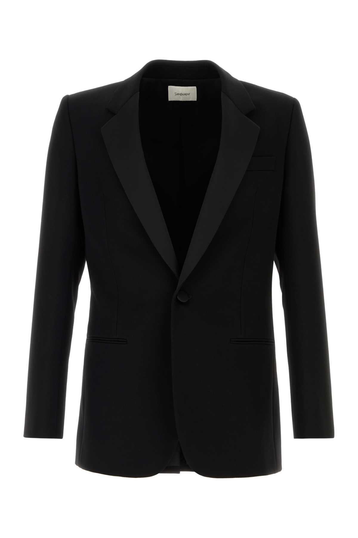 Saint Laurent Black Wool Blazer