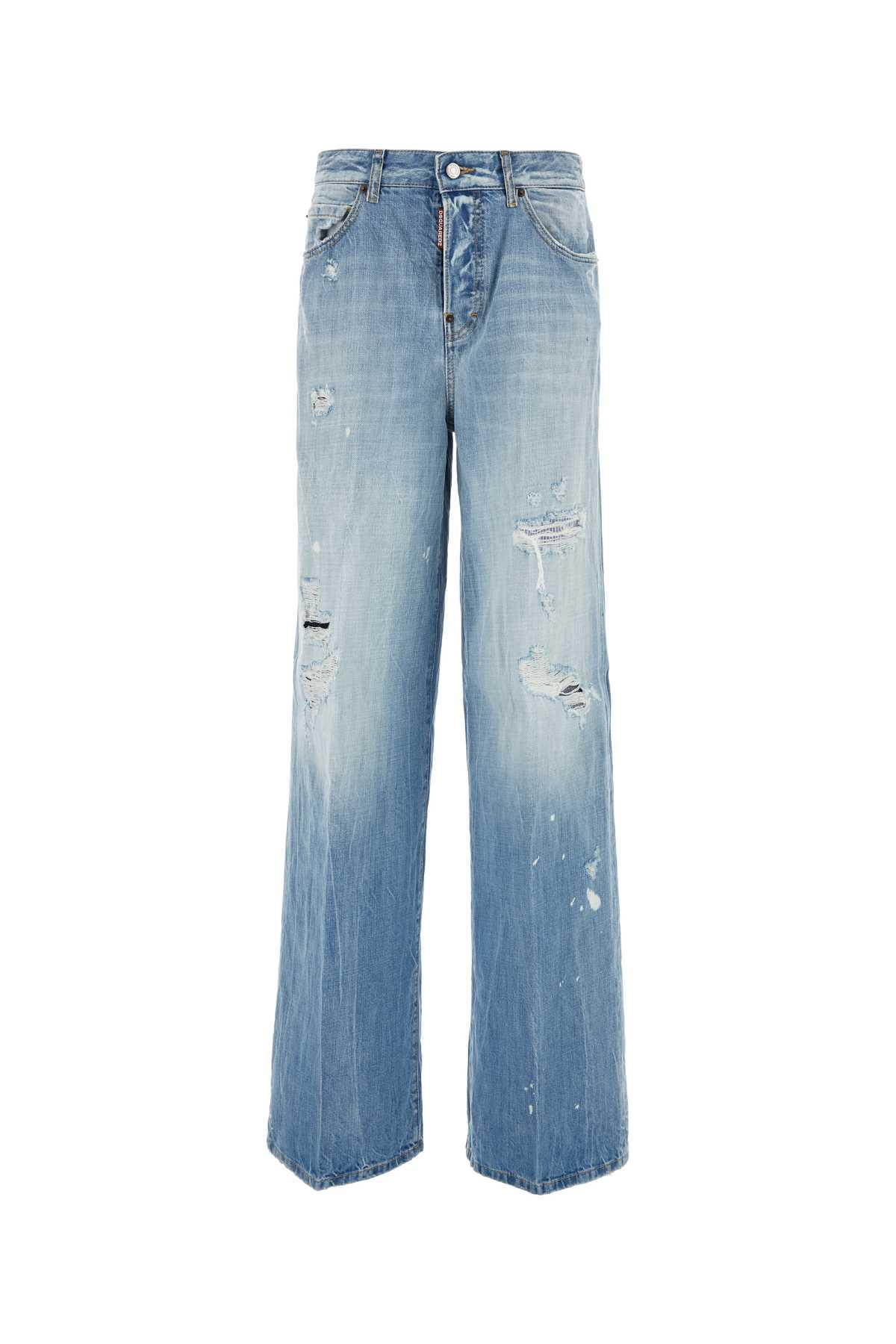 Dsquared2 Denim Traveller Wide-leg Jeans