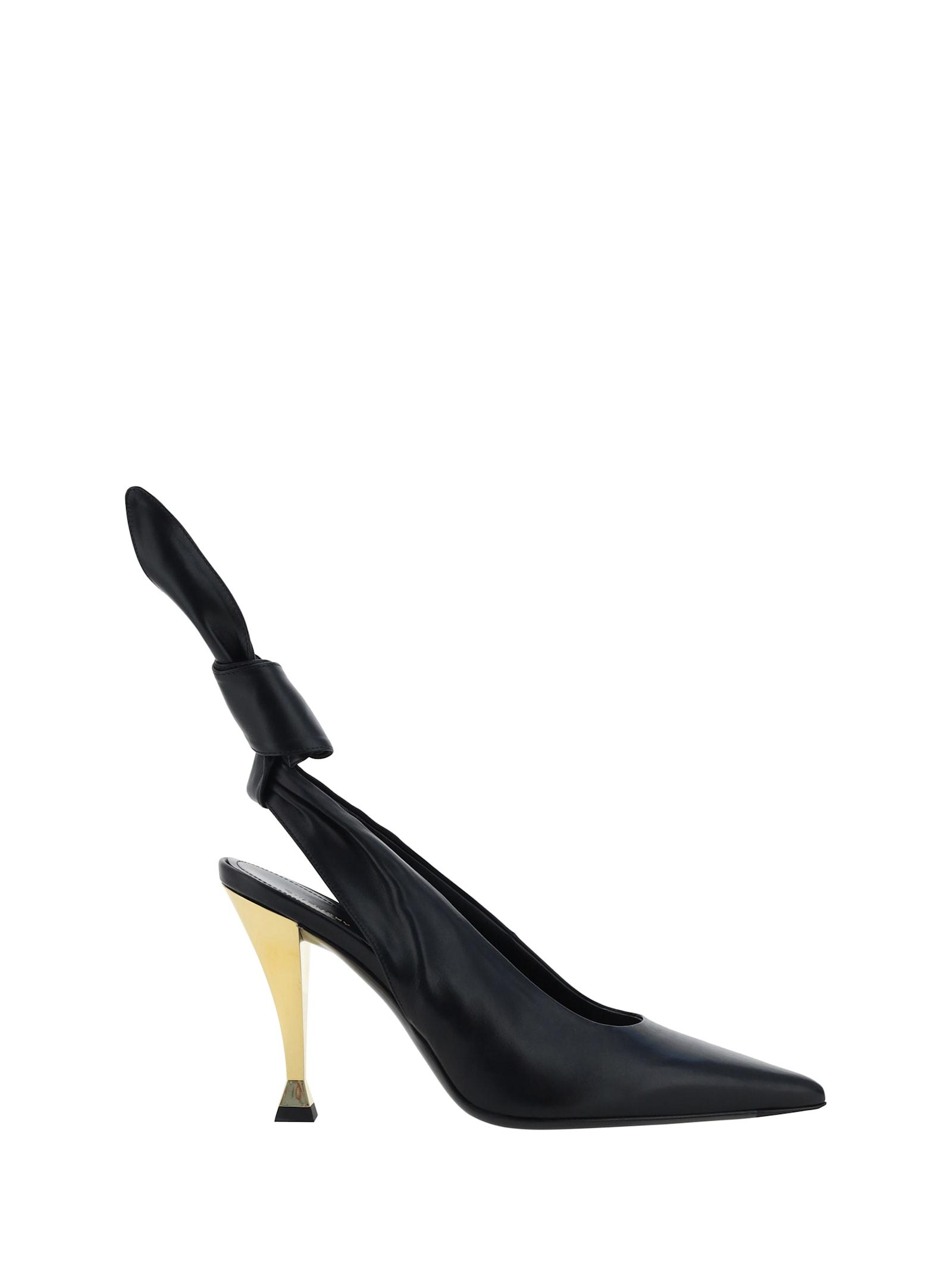 Givenchy Women's Beauw Knotted Slingback Pumps in Black