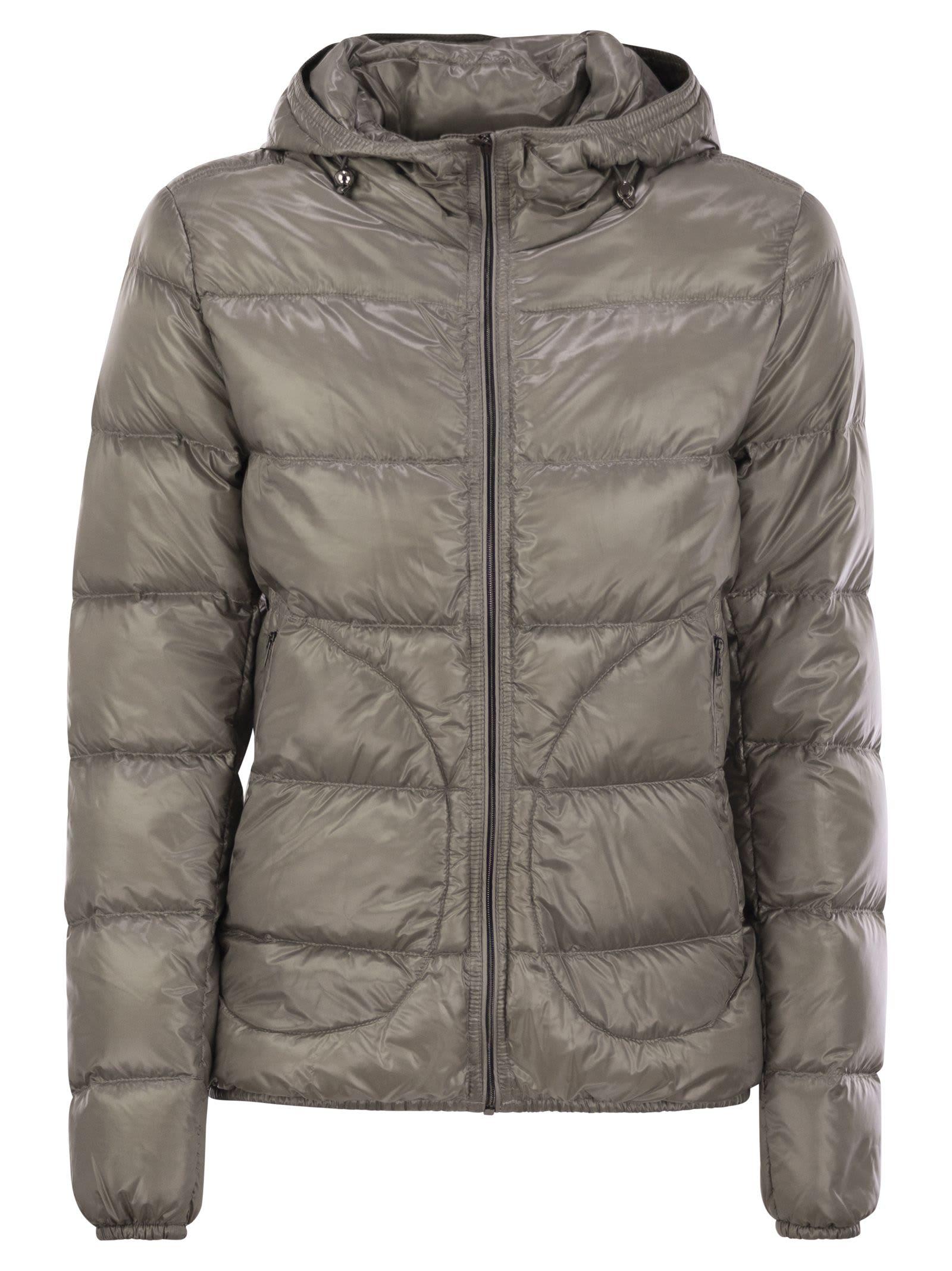 Herno Ultralight Nylon Down Bomber Jacket