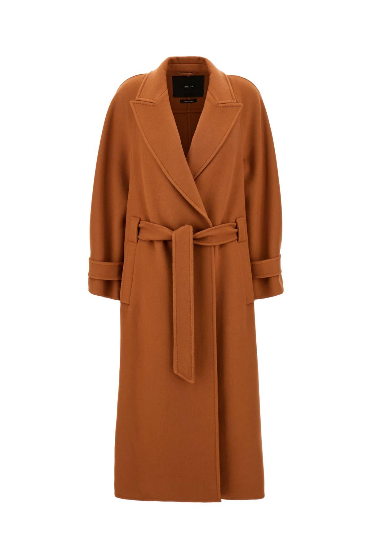 Max Mara Atelier Brick Cashmere Coat