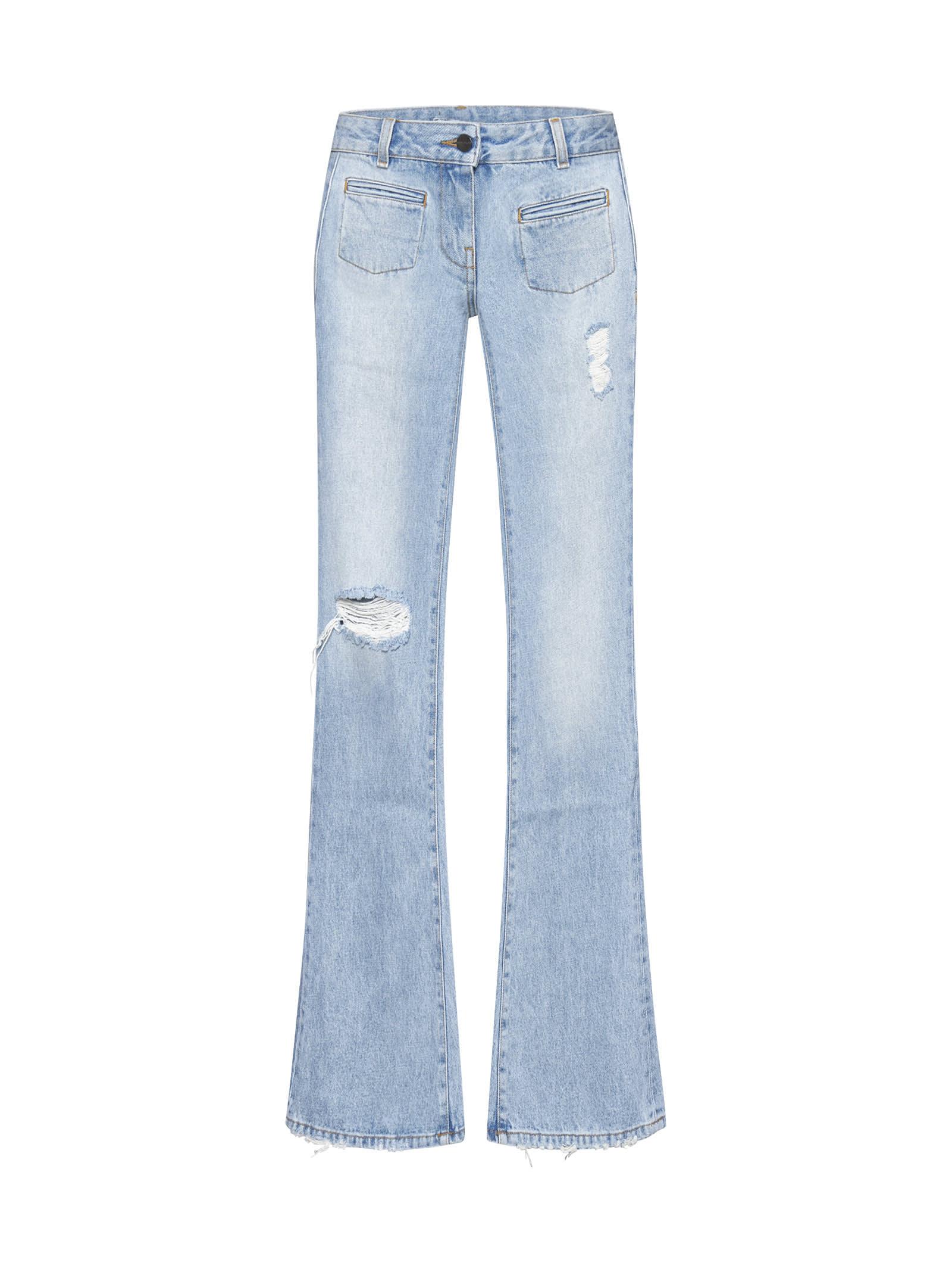 Palm Angels Denim Bootcut Jeans