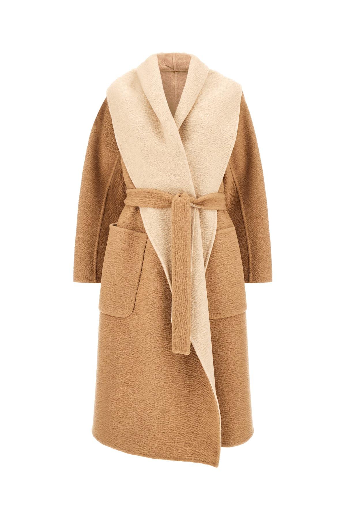 Max Mara Atelier Camel Wool Reversible Coat