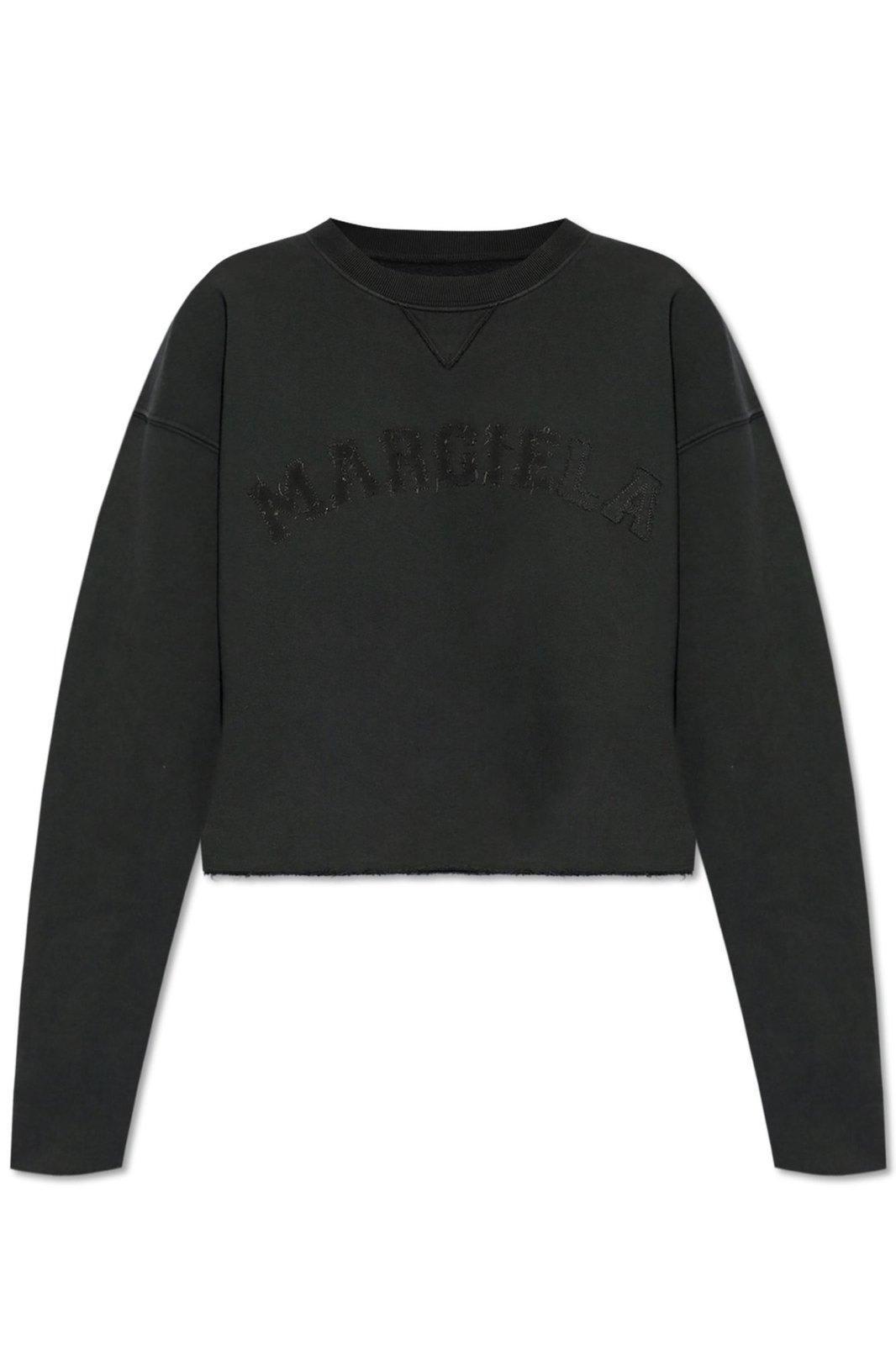 Maison Margiela Women's Cotton Sweatshirt in Black