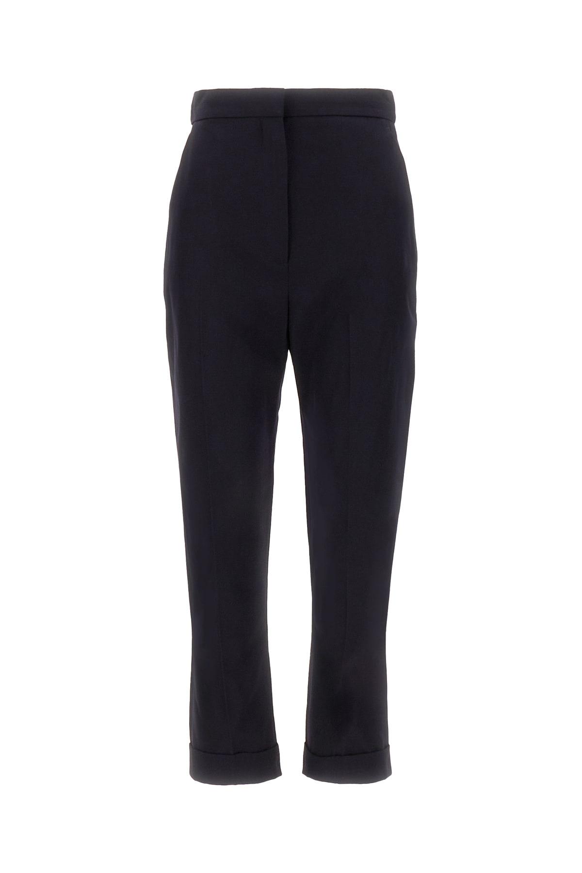 Alexander McQueen Midnight Blue Wool Blend Pant