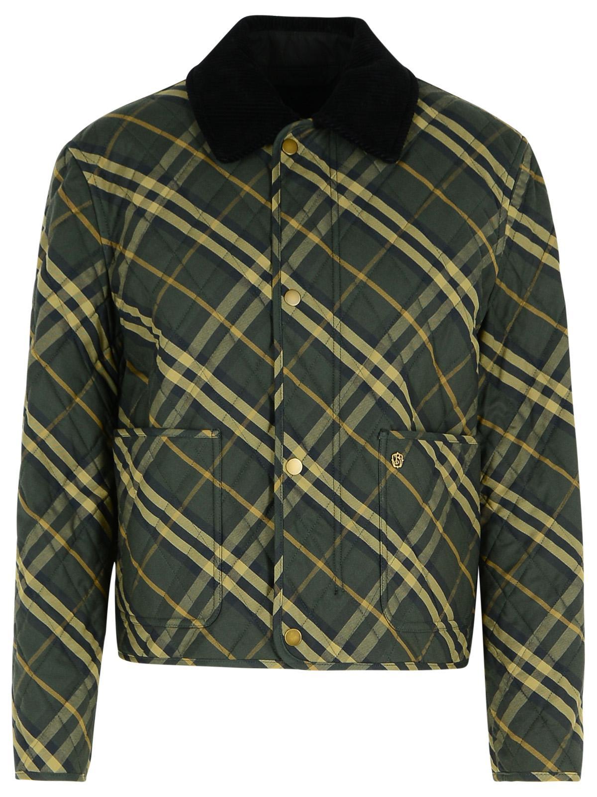 Burberry Women's Embroidered Cotton Jacket in Checked