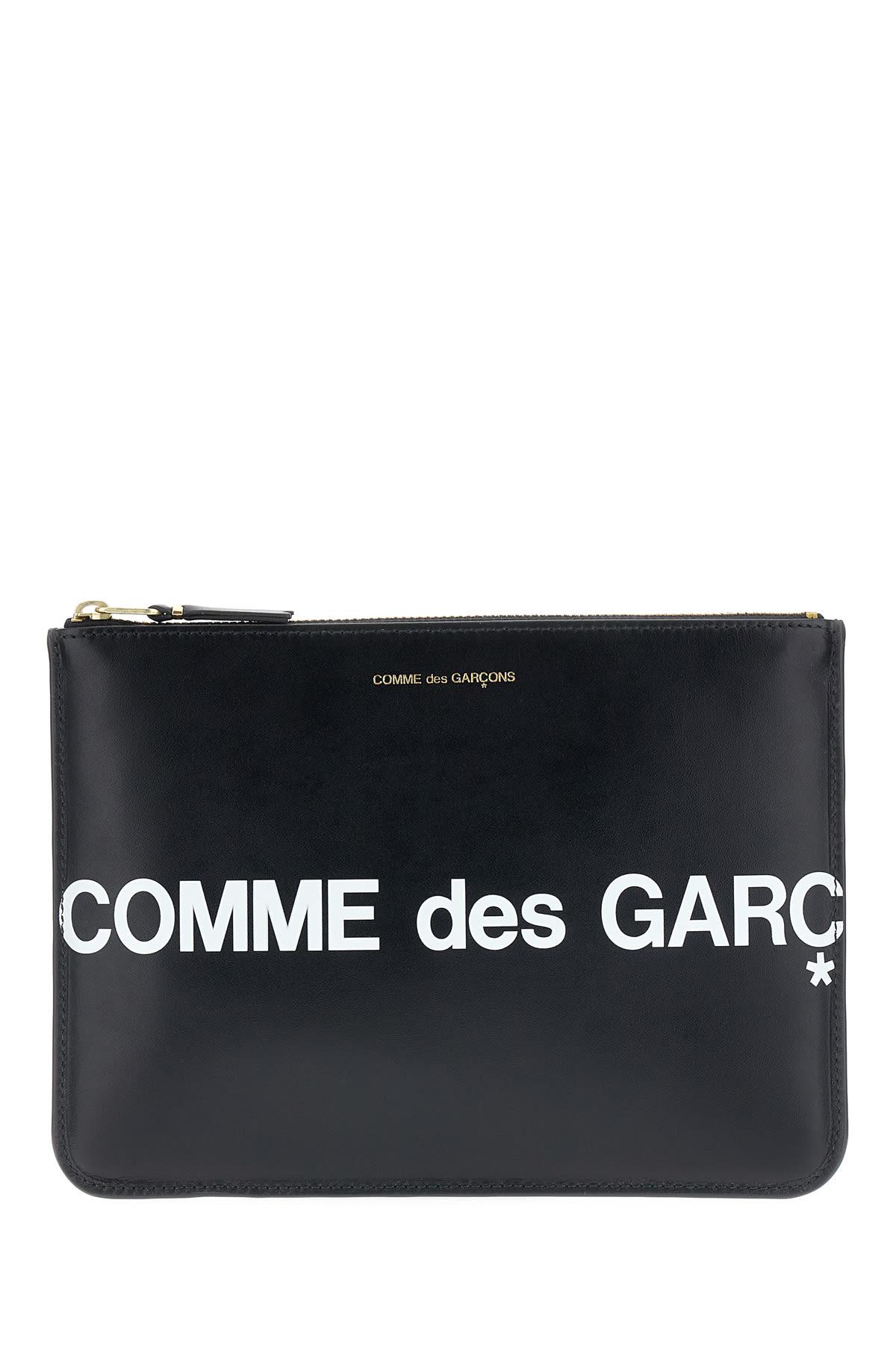 Comme des Garçons Wallet Black Leather Pouch