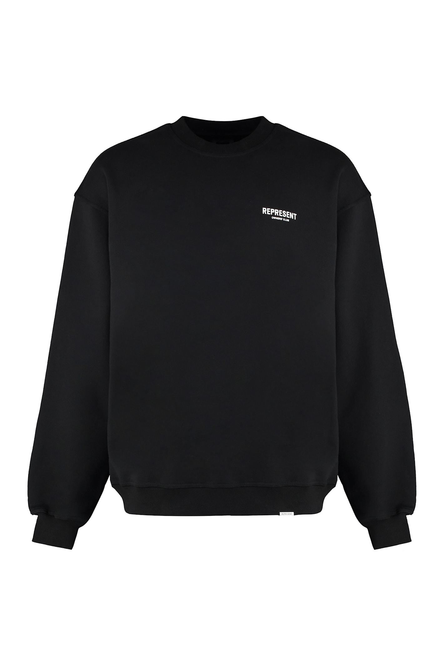 REPRESENT Cotton Crew-neck Sweatshirt
