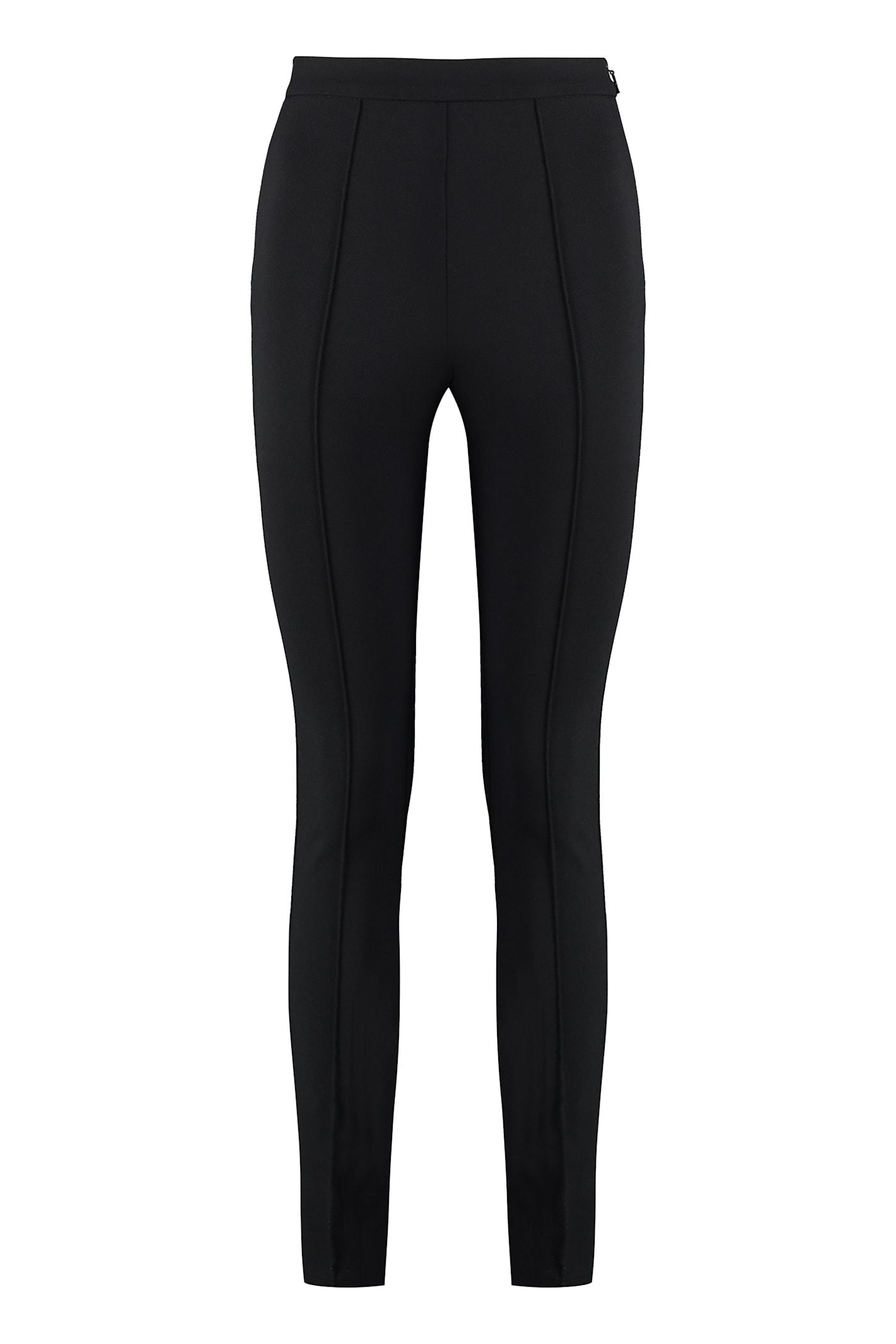 Moncler Women's Stretch Gabardine Trousers in Black