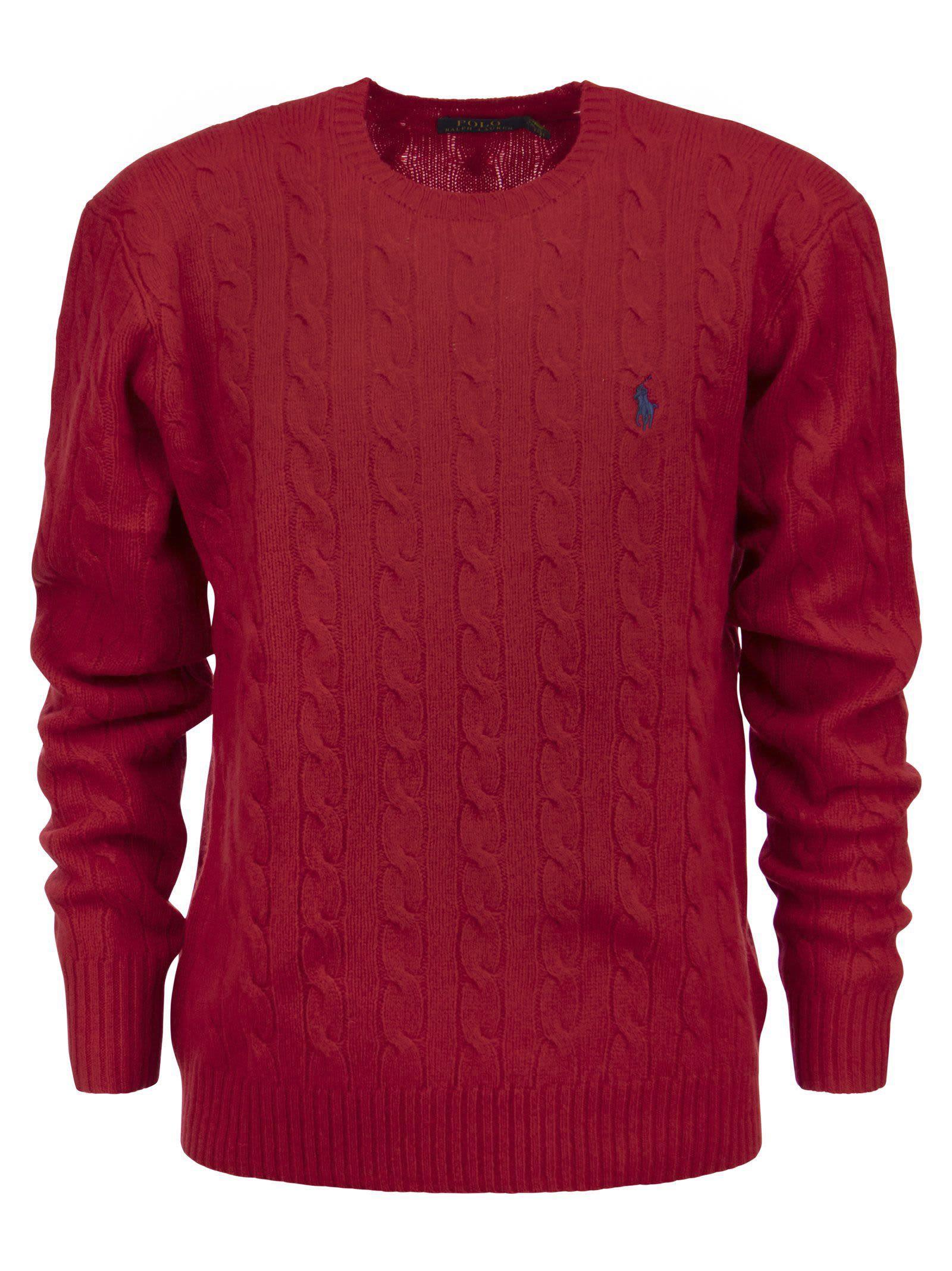 Polo Ralph Lauren Wool And Cashmere Cable-knit Sweater