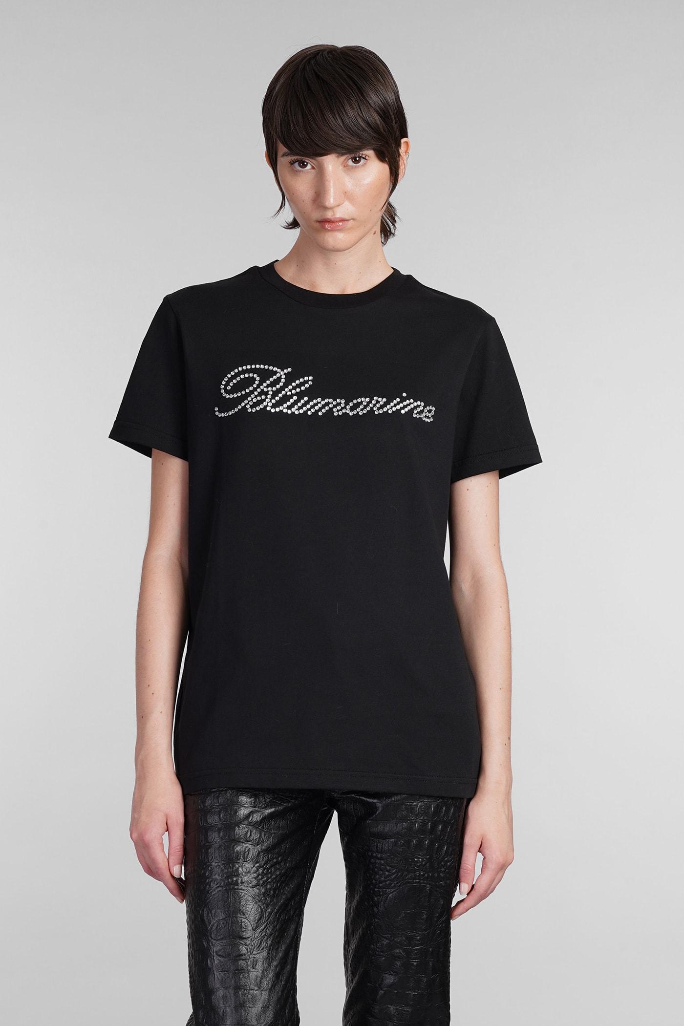 Blumarine T-shirt in Black Cotton