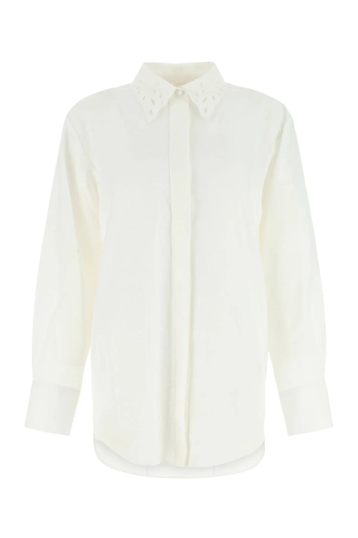 Chloé Ivory Linen Oversize Shirt