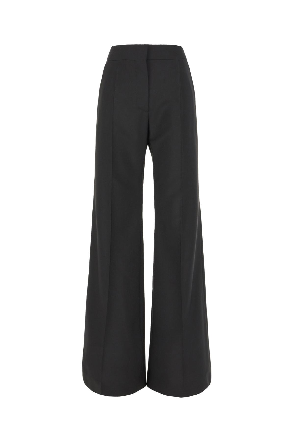 Givenchy Women's Wool Blend Flared Leg Pant in Black