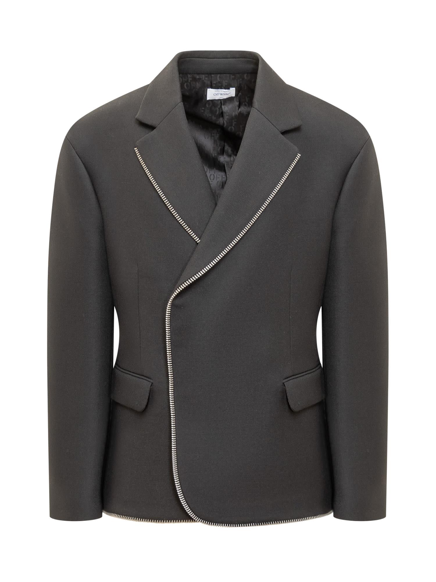 Off-White Zip Japwool Blazer