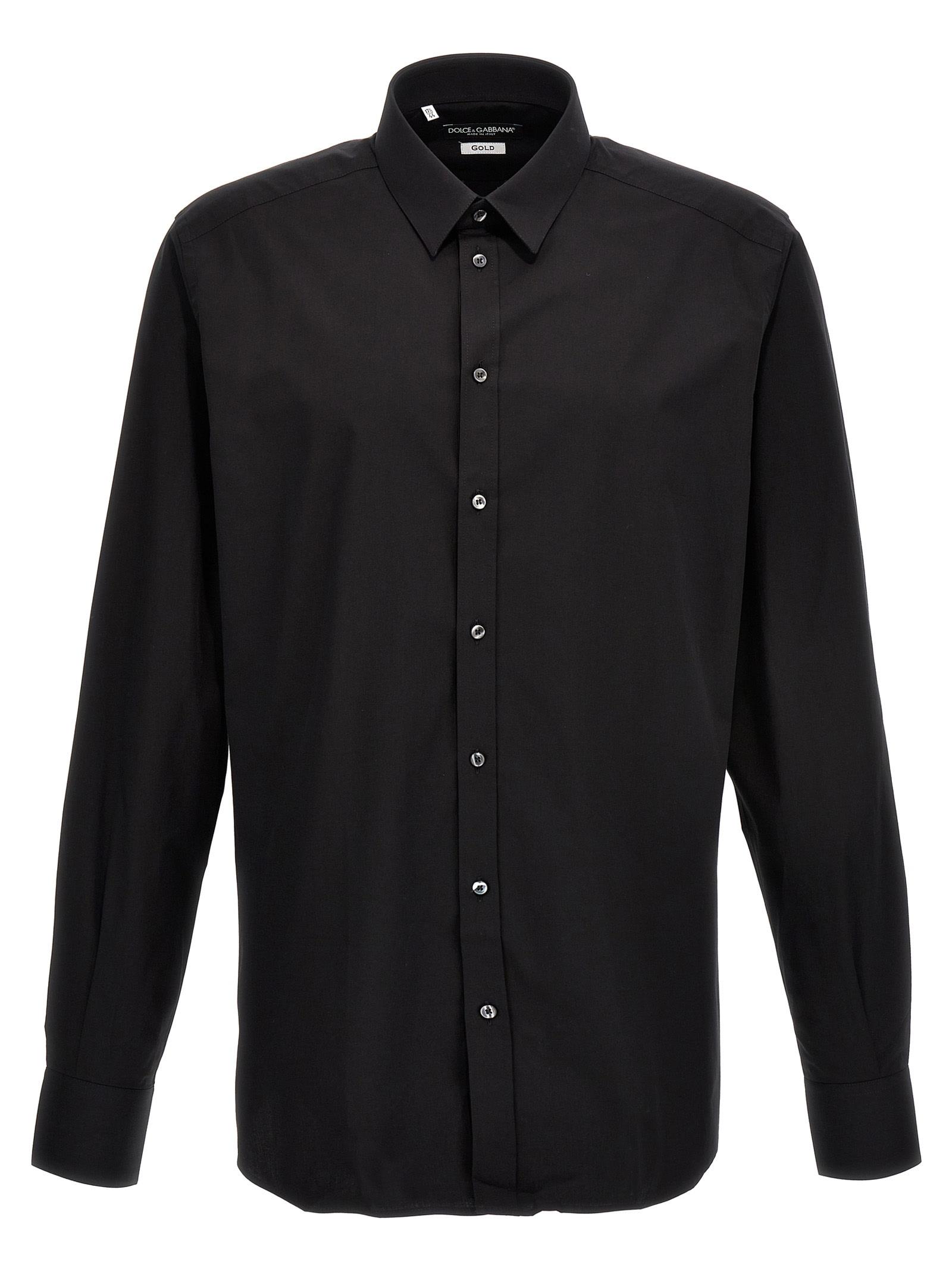 Dolce & Gabbana Men's Cotton Shirt in Black