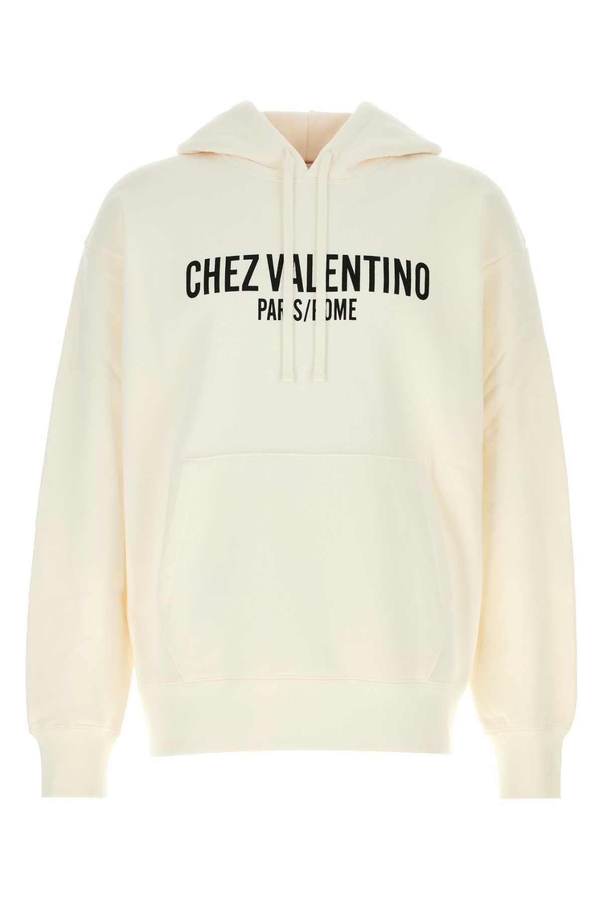 Valentino Garavani Ivory Cotton Sweatshirt