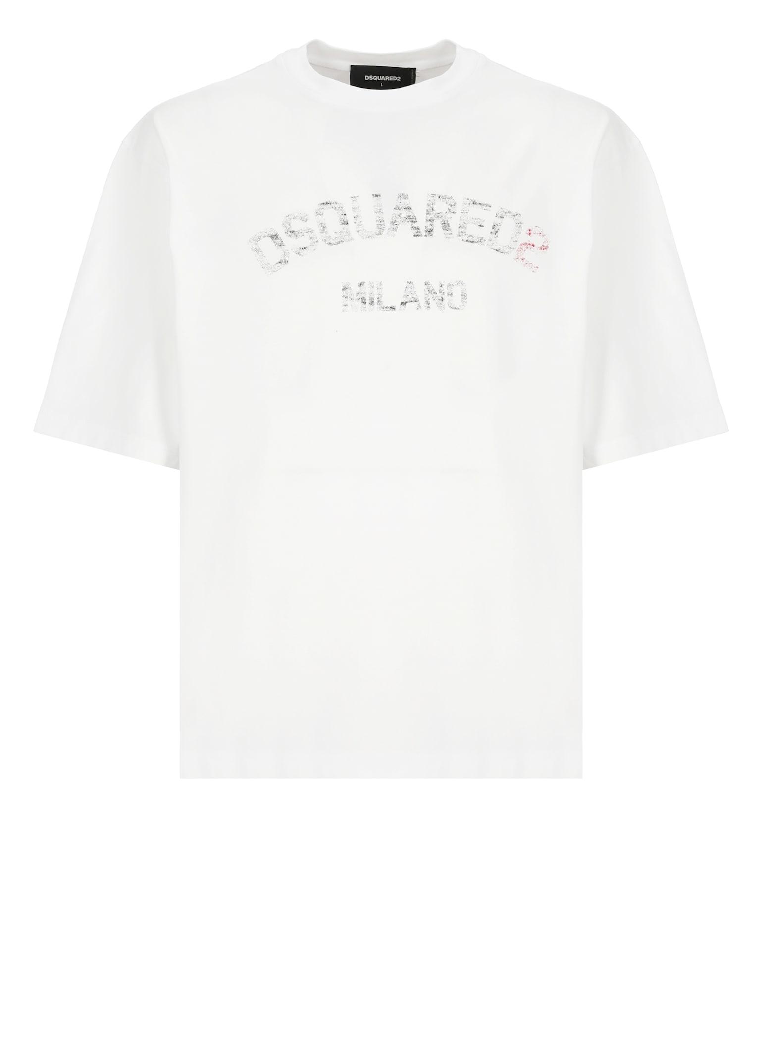 Dsquared2 Men's Loose Fit T-Shirt in White