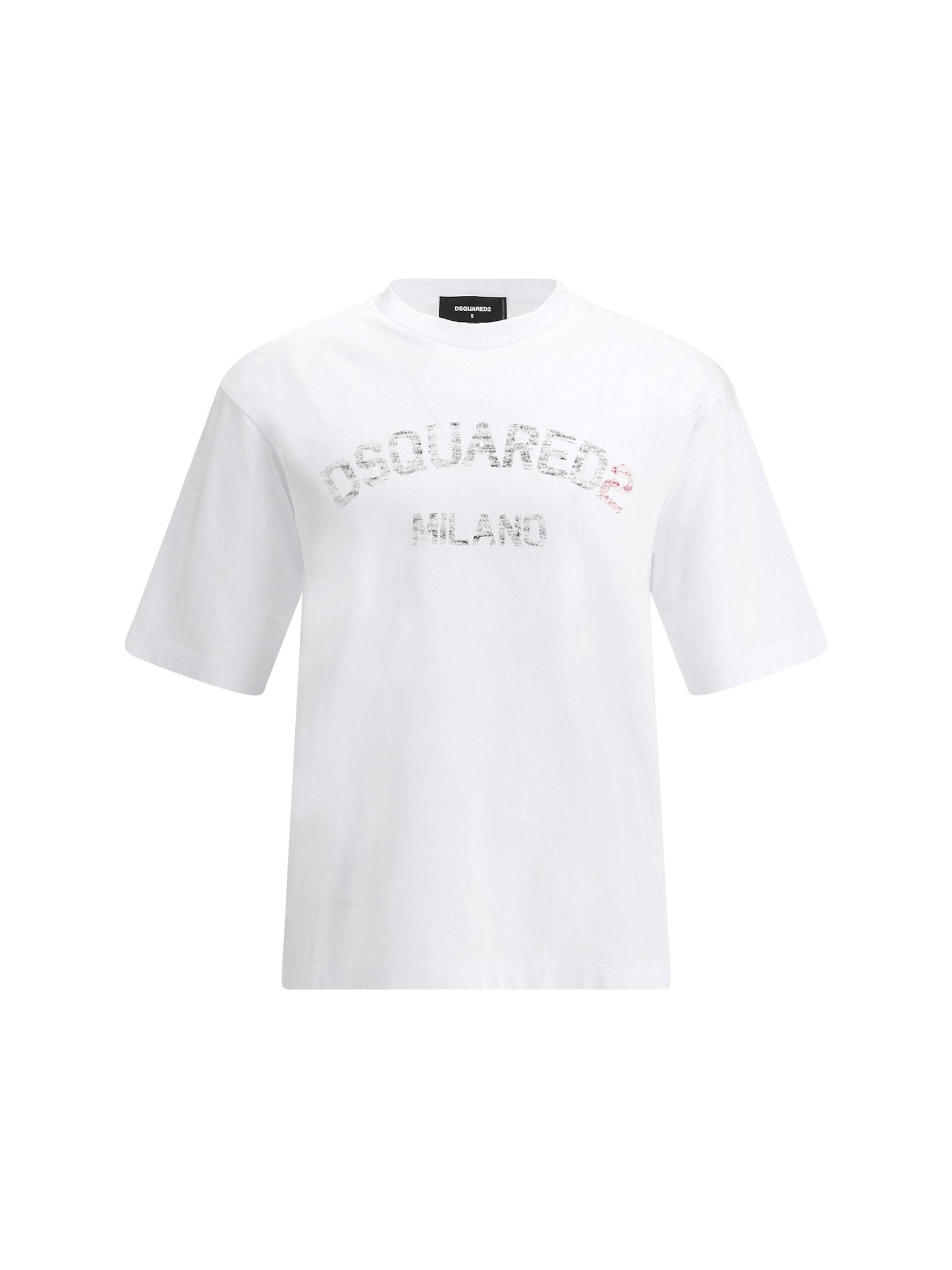 Dsquared2 Men's Loose Fit T-Shirt in White