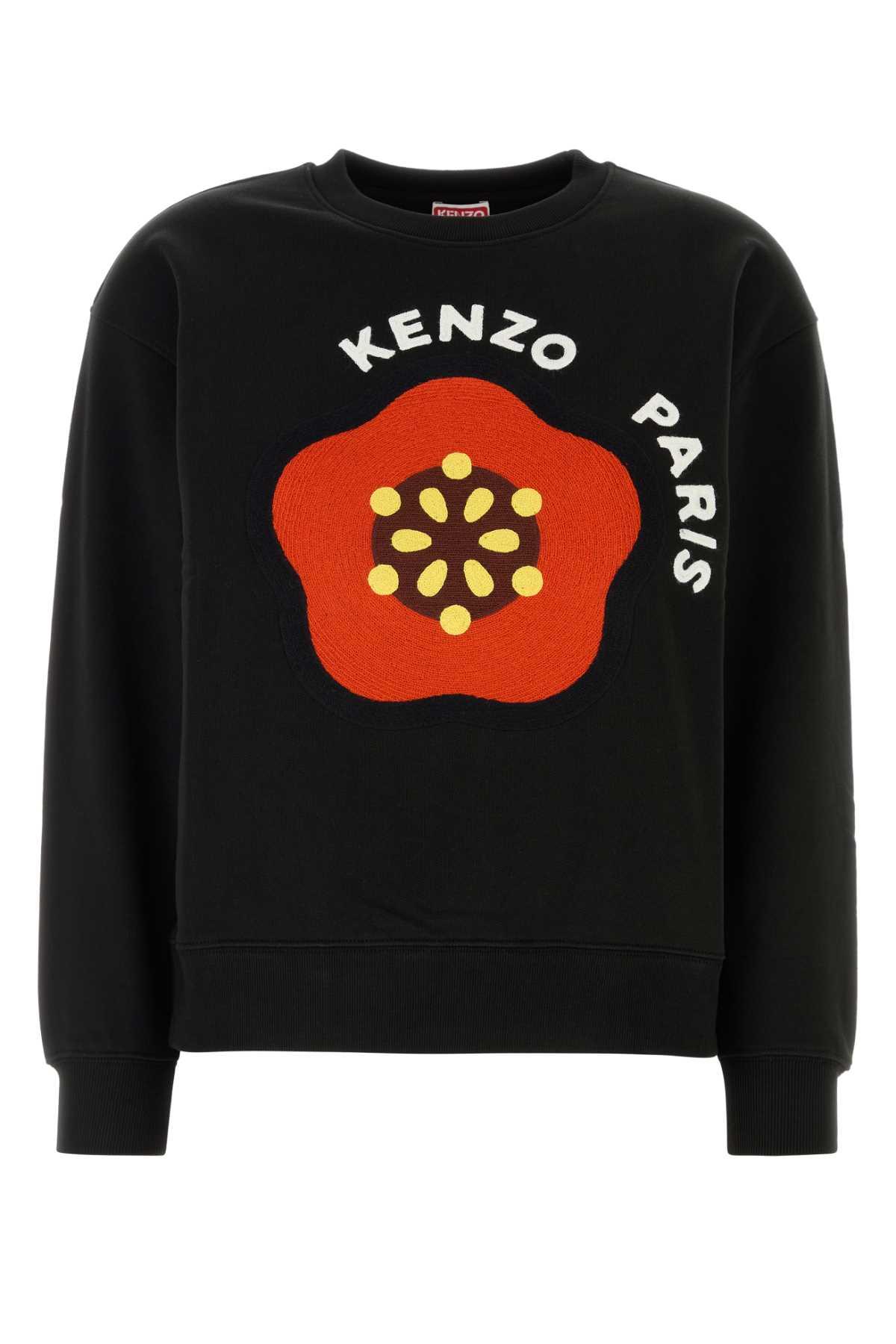 Kenzo Black Cotton Sweatshirt