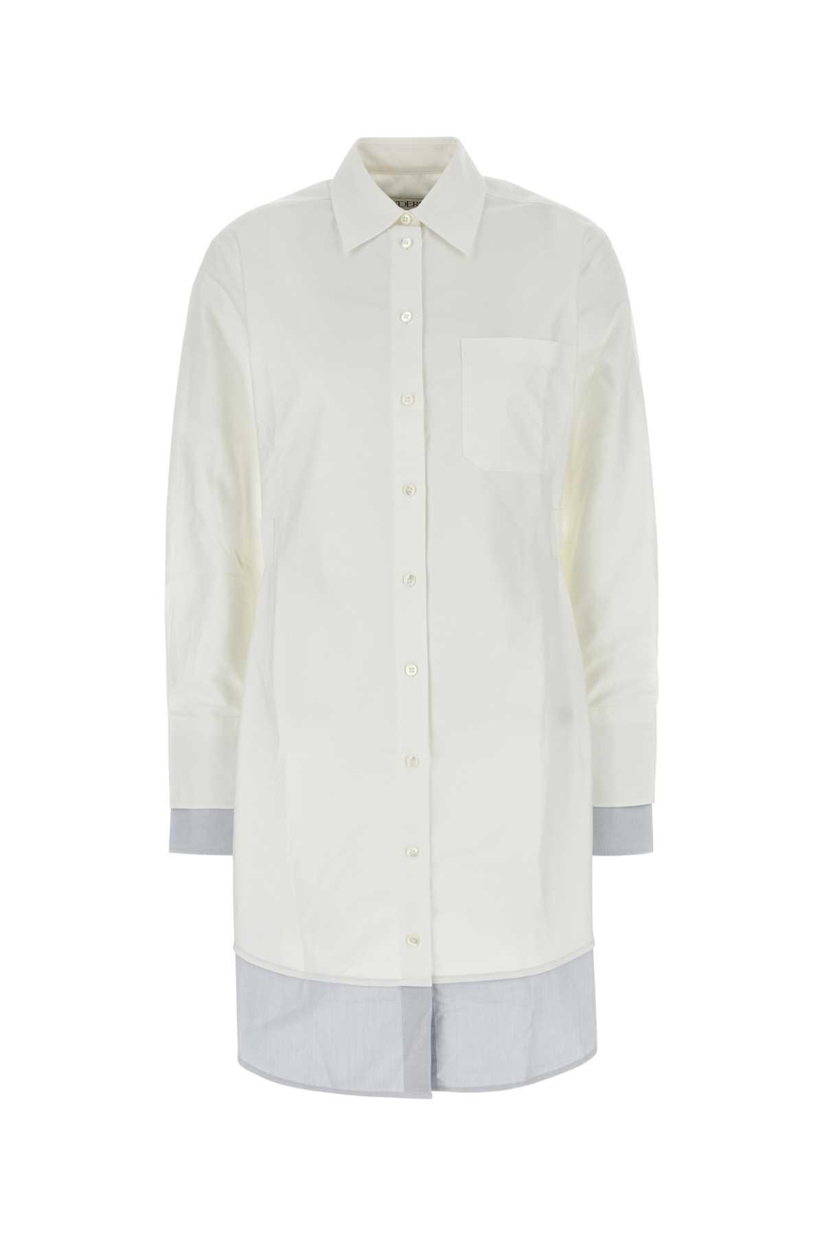 Jw Anderson Women's Double Shirt Dress Sleeve Long in White