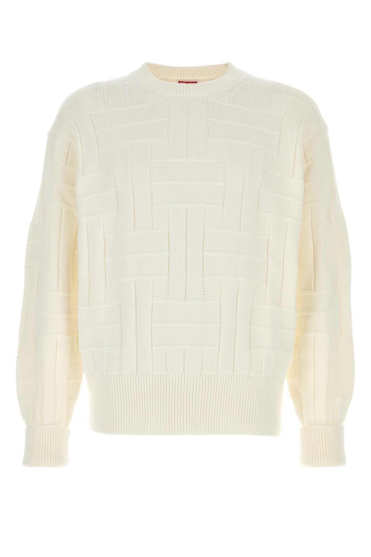 Kenzo White Cotton Sweater