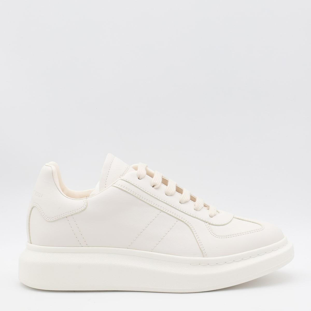 Alexander McQueen Women's Leather Sneakers in White