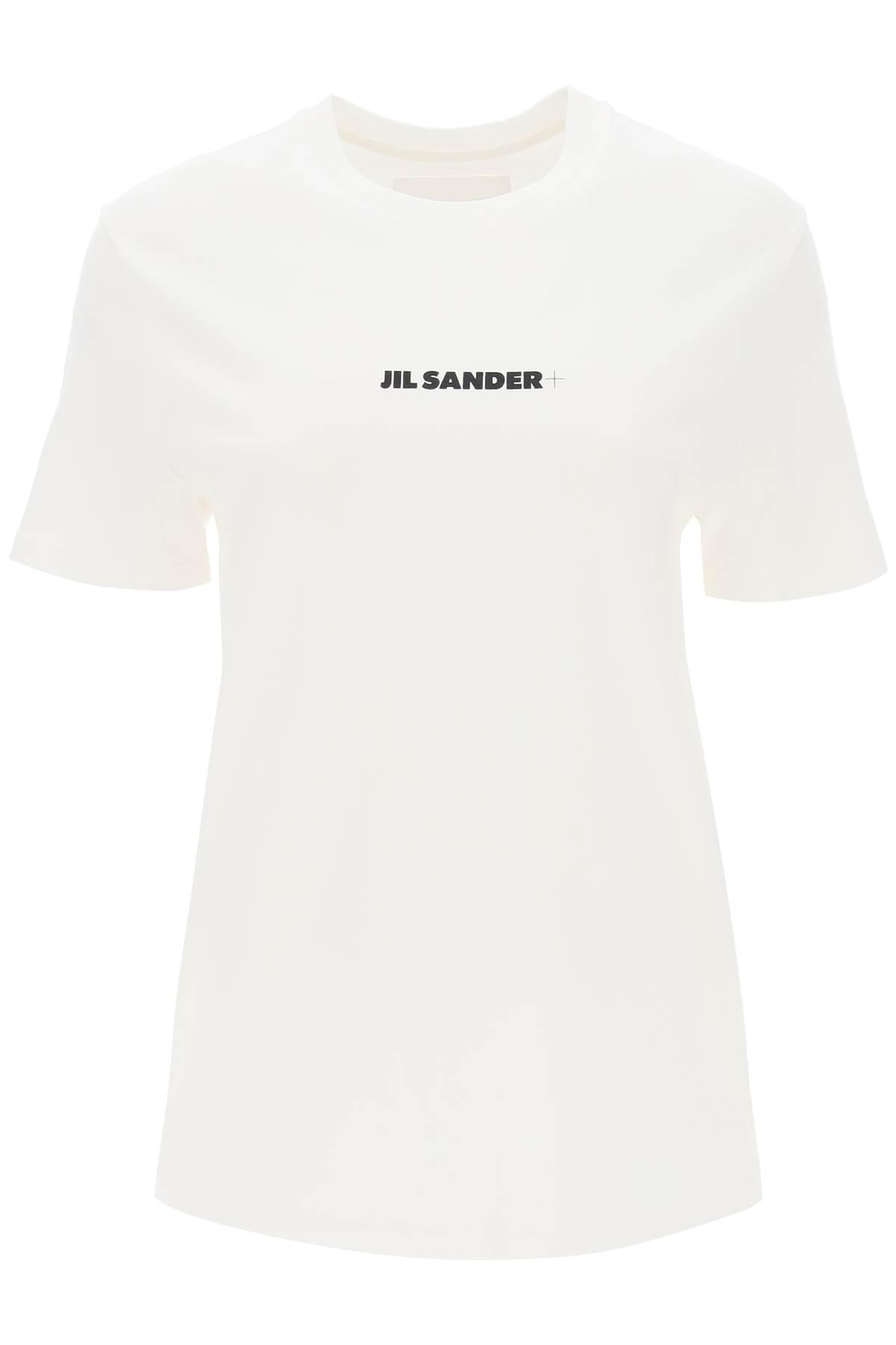 Jil Sander Women's Logo Cotton T-Shirt in White