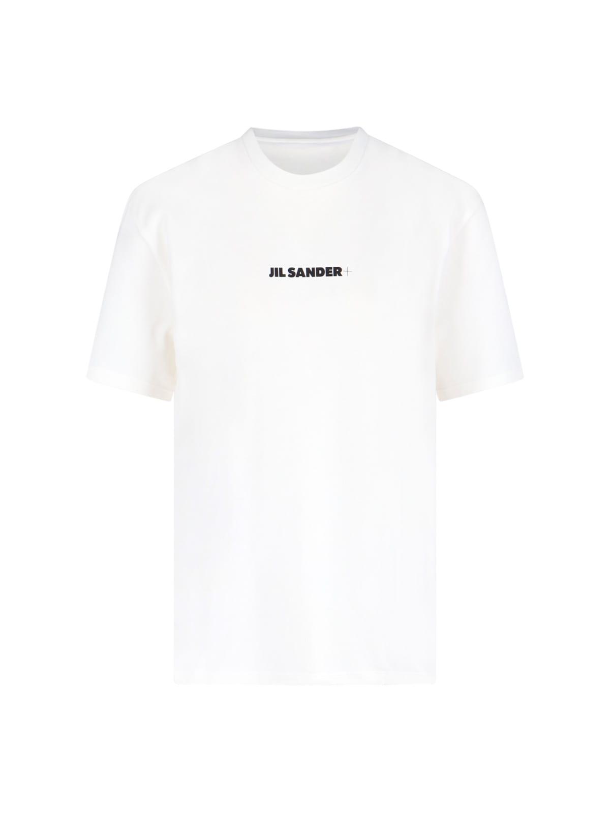 Jil Sander Women's Logo Cotton T-Shirt in White
