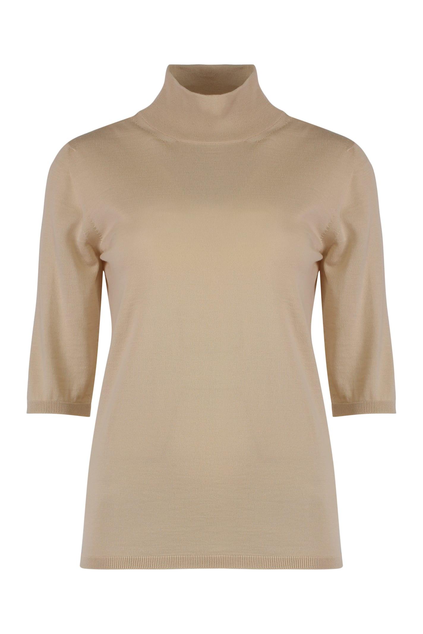 Max Mara Cecina Virgin Wool Turtleneck Sweater