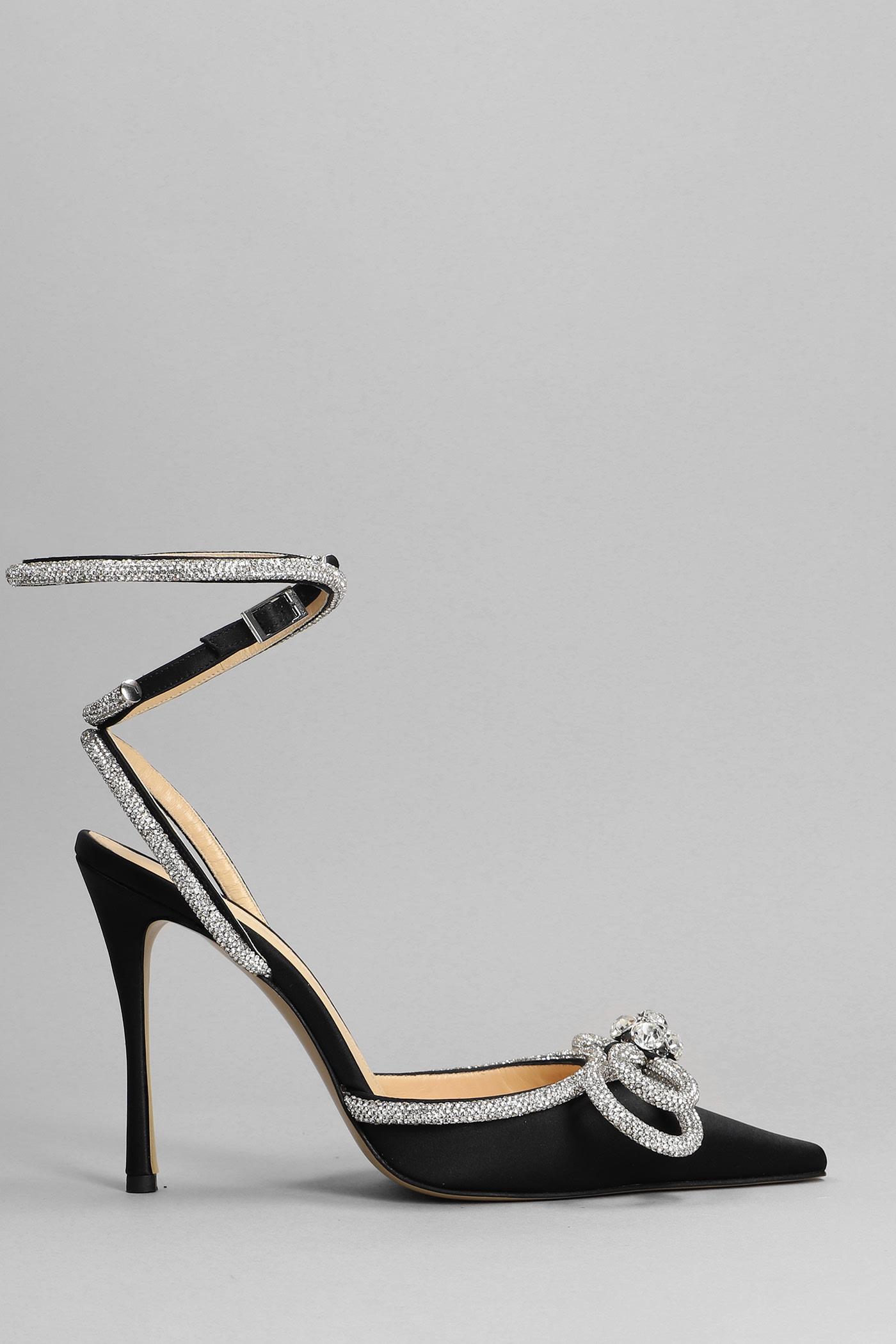 Mach & Mach Pumps in Black Satin