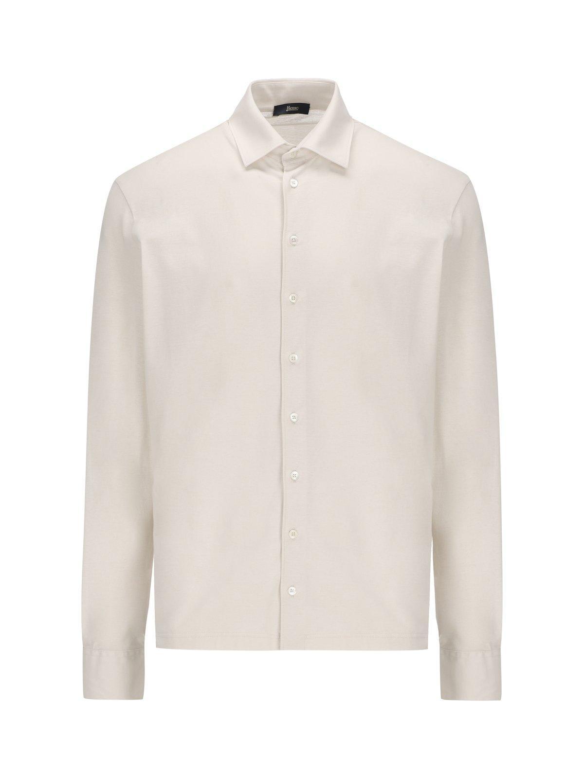 Herno Jersey Crepe Ice Shirt