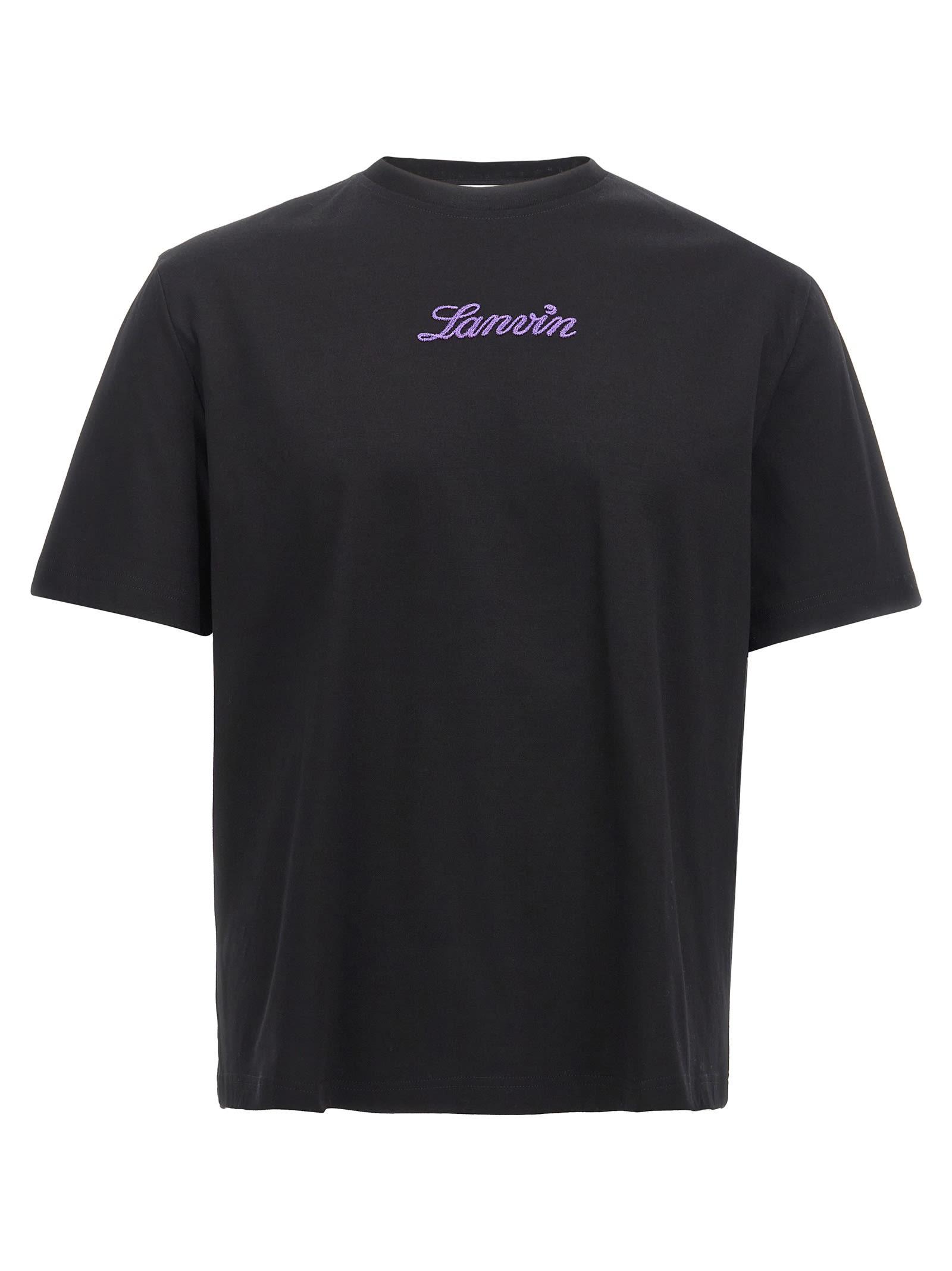 Lanvin Logo Embroidery T-shirt