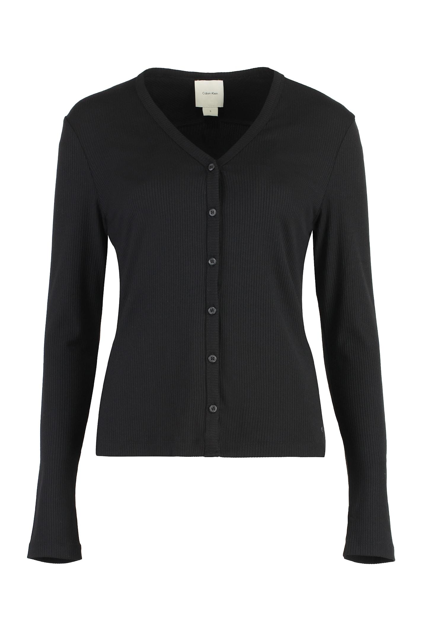 Calvin Klein Ribbed Cardigan