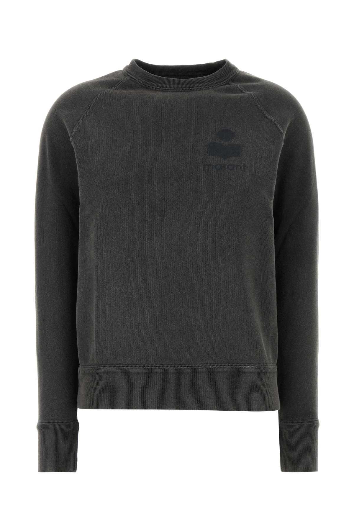 MARANT ETOILE Dark Grey Cotton Blend Sweatshirt