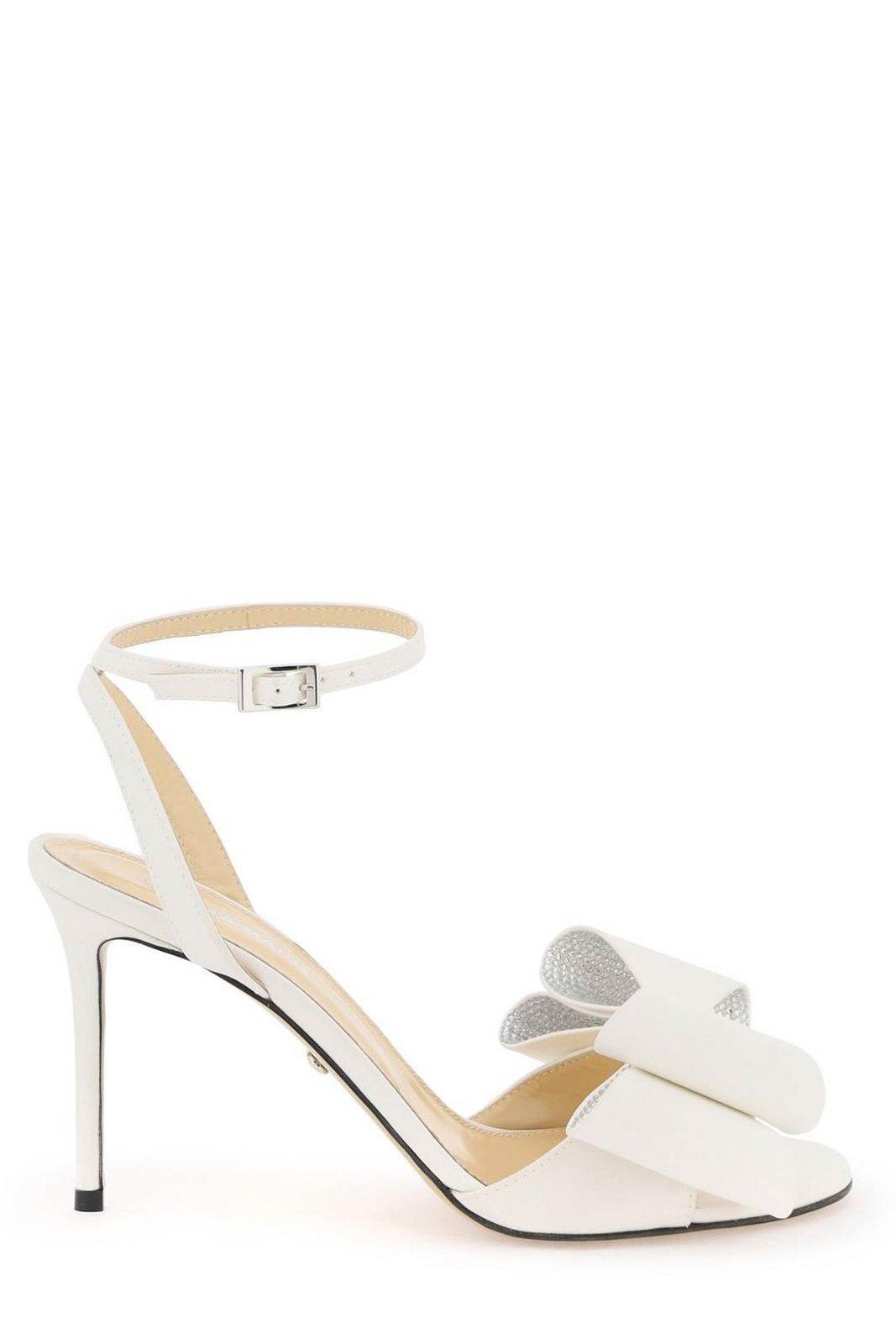 Mach & Mach Le Cadeau Satin Pumps and Double-Bow Sandals