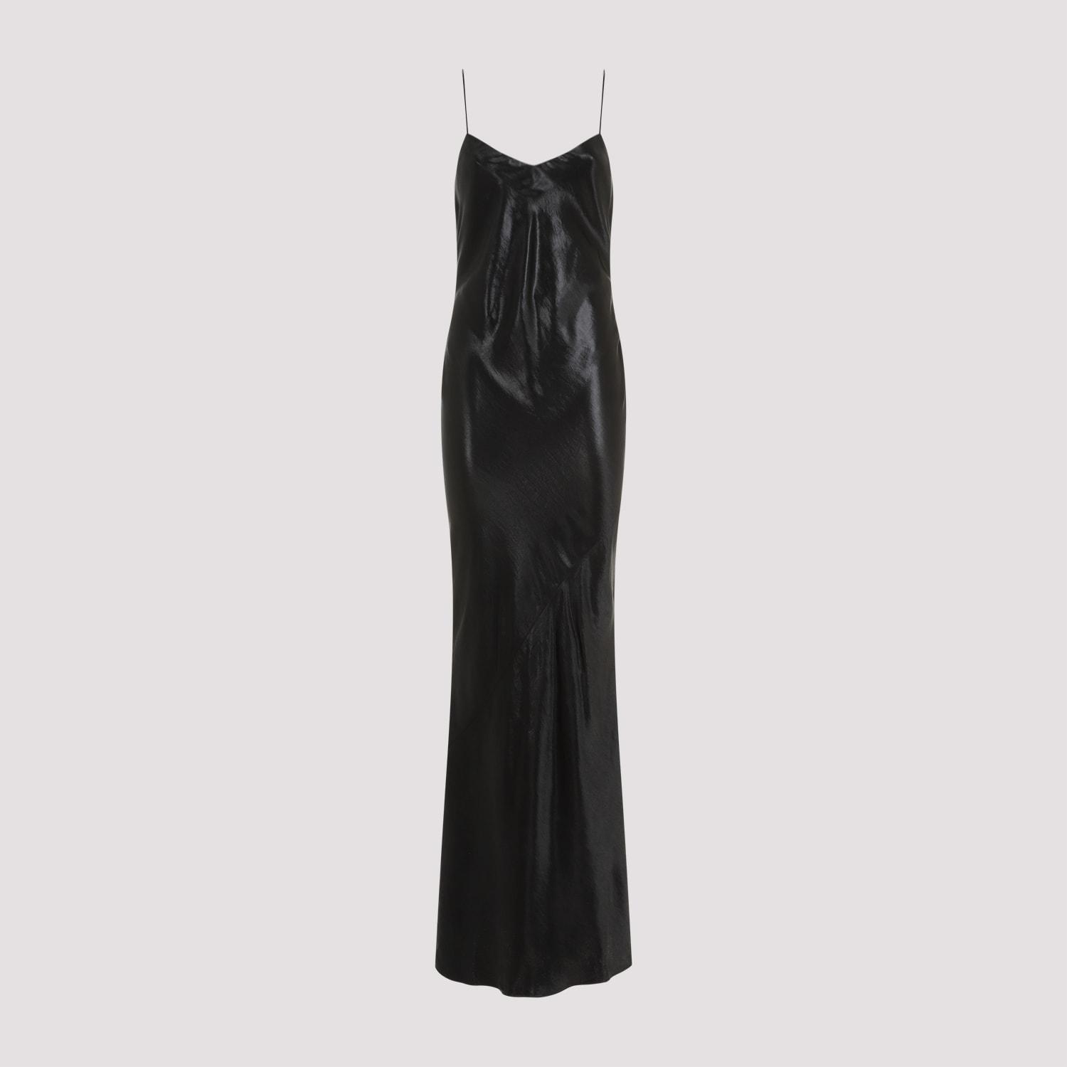 Saint Laurent Women's Acetate Long Dress in Black