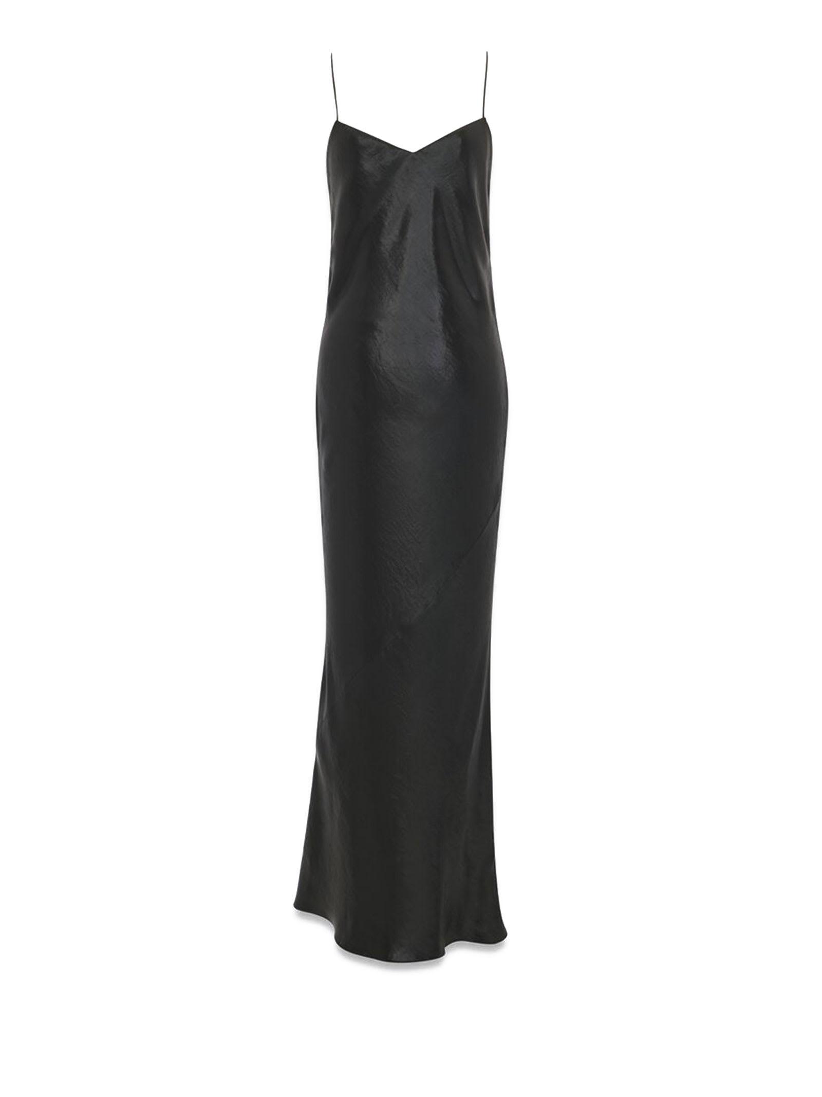 Saint Laurent Women's Acetate Long Dress in Black