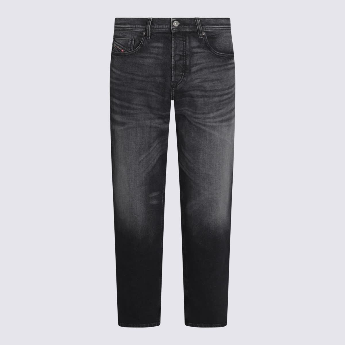 Diesel Grey Cotton Denim Jeans
