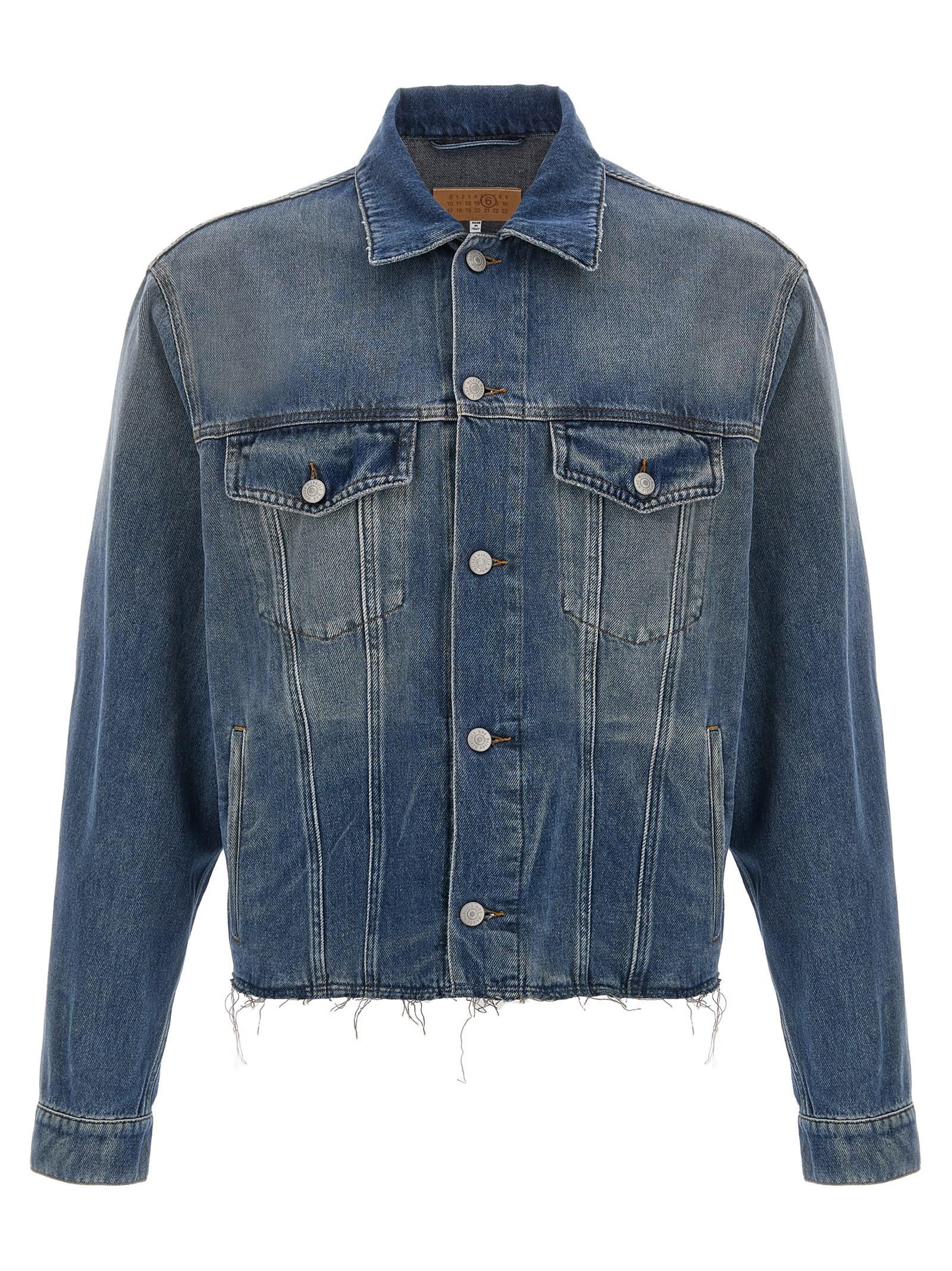 MM6 Maison Margiela Raw Cut Denim Jacket
