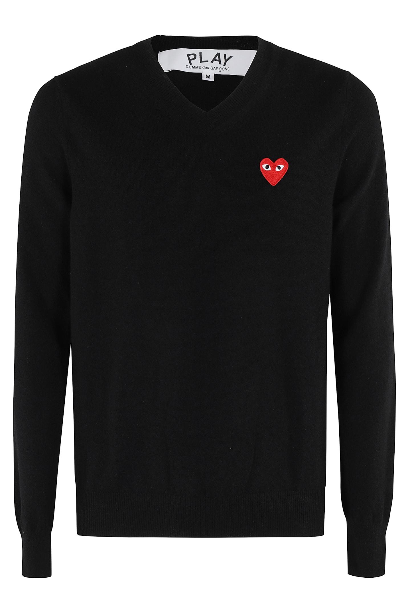 Comme des Garçons Play Sweater Red Heart