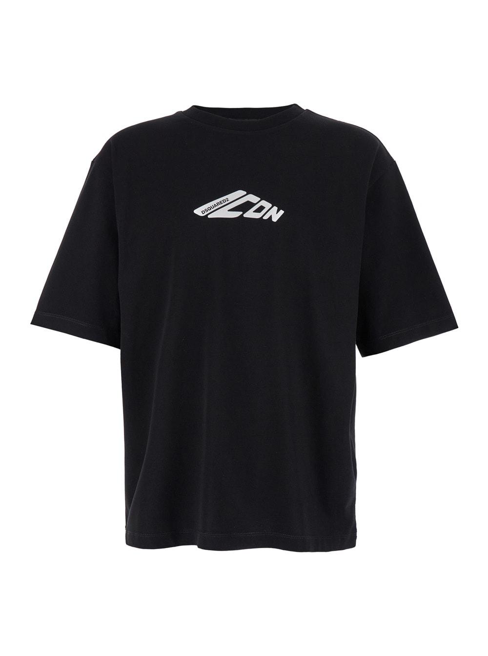 Dsquared2 Men's Cotton Crew-Neck T-Shirt in Black