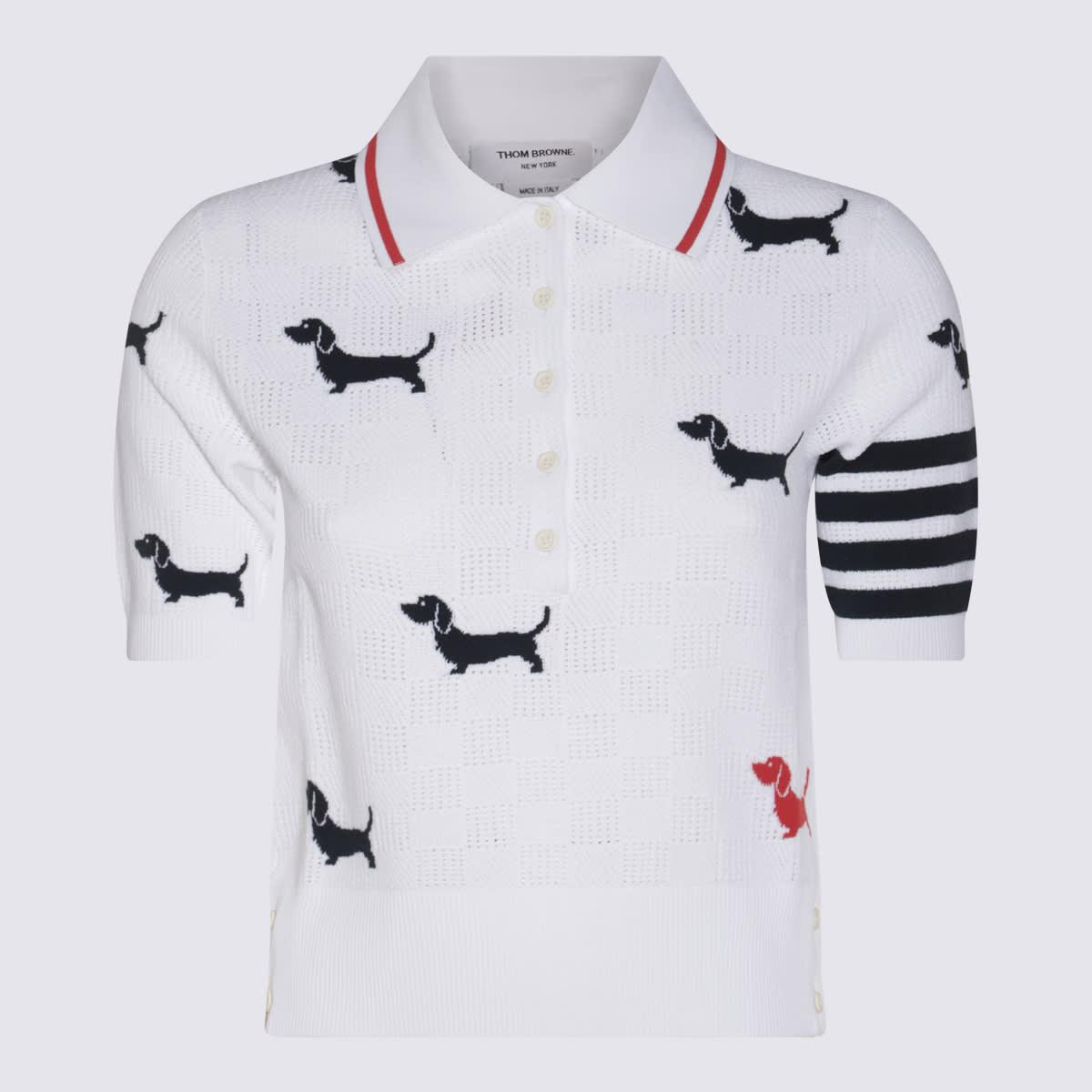 Thom Browne White Polo Shirt