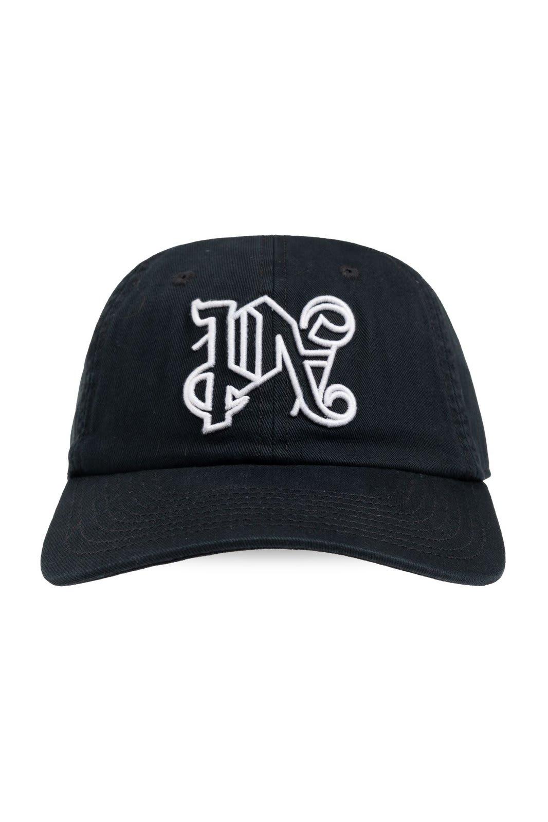 Palm Angels Logo Embroidered Baseball Cap