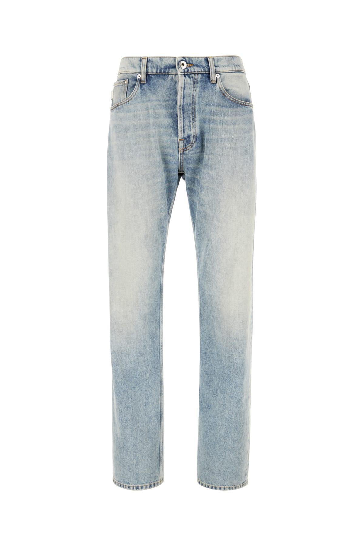 Lanvin Men's Straight Leg Jeans in Blue