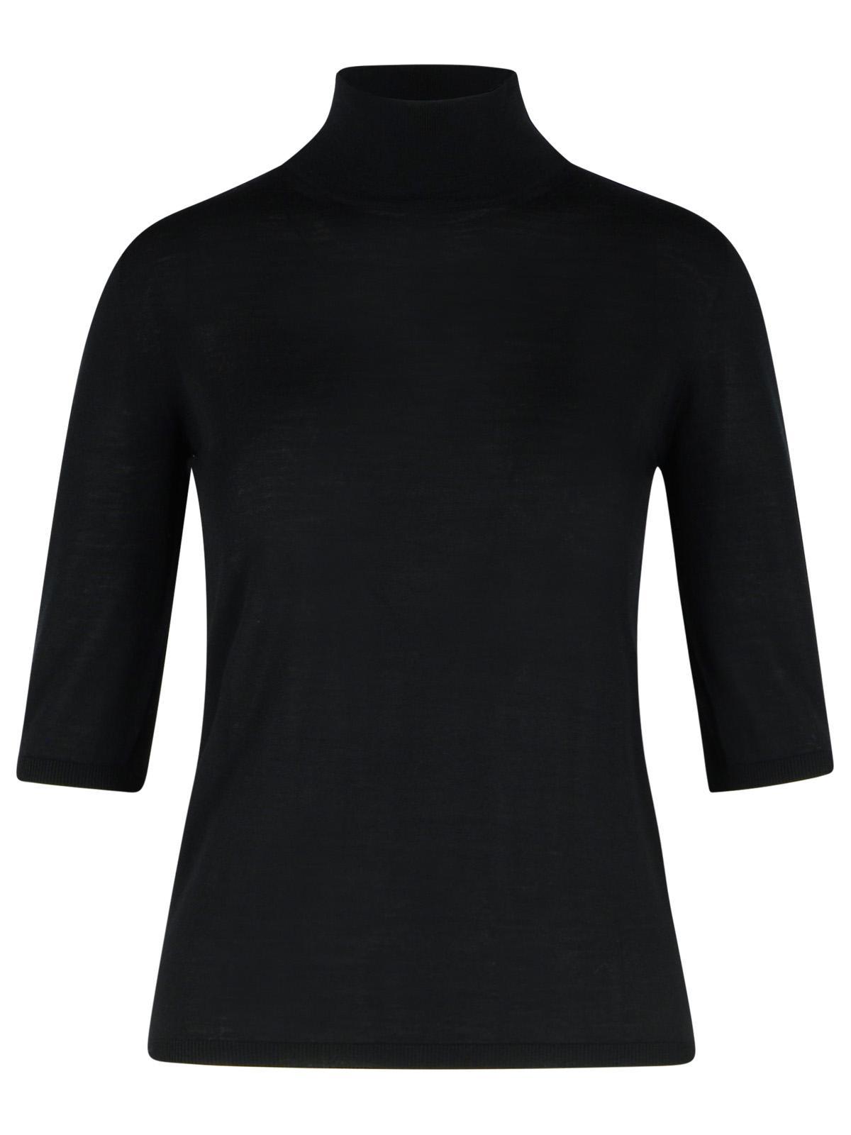 Max Mara Cecina Beige Virgin Wool Turtleneck Sweater