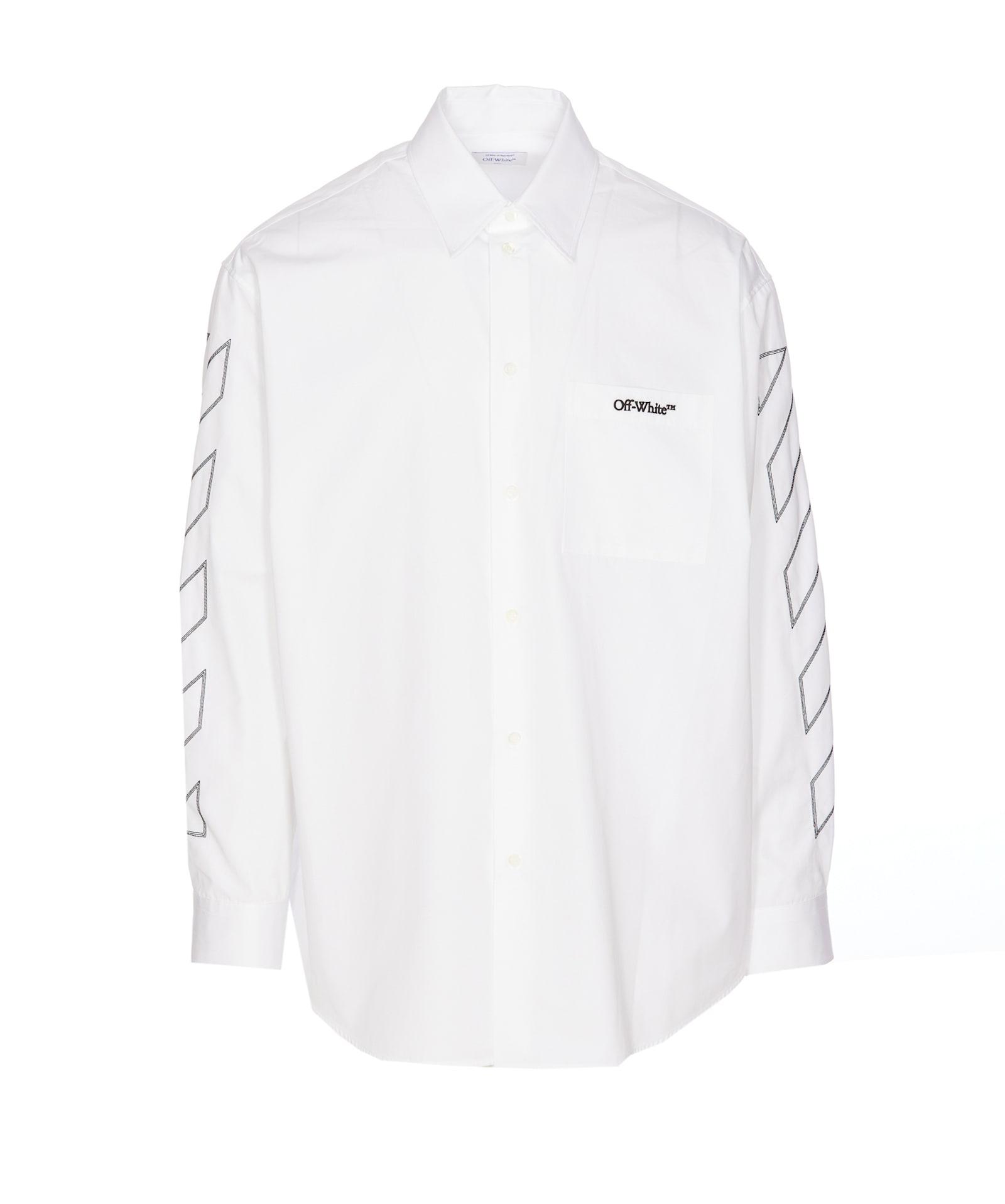 Off-White Men's Pure Cotton Elegant Shirt