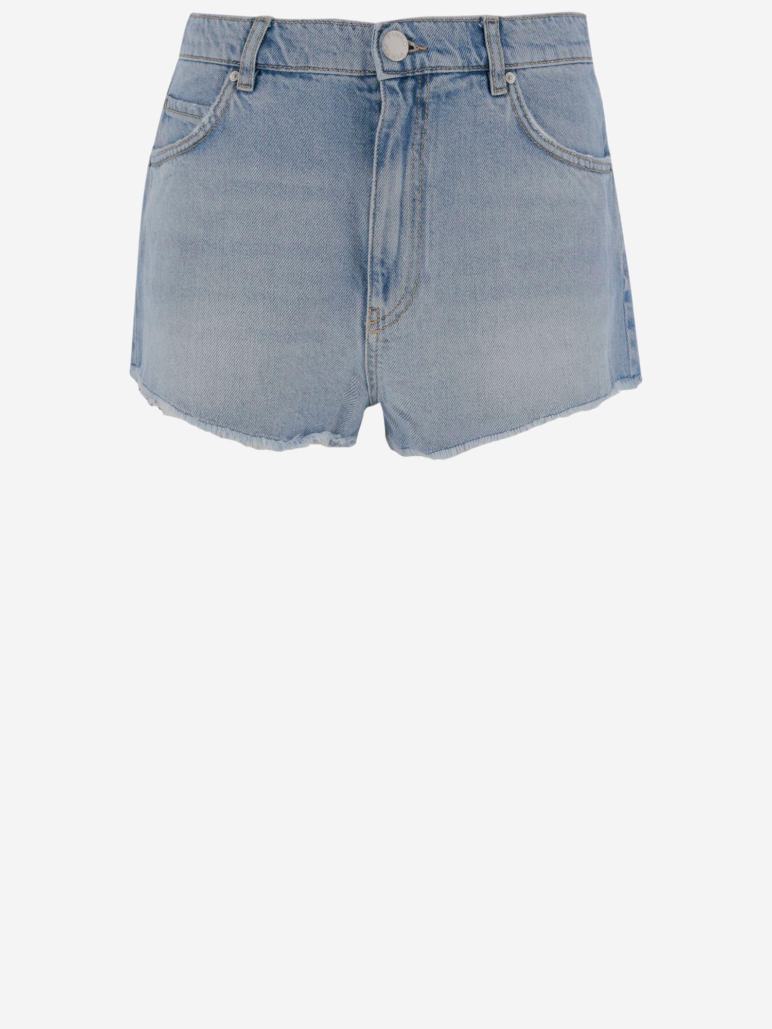 Pinko Cotton Blend Denim Shorts