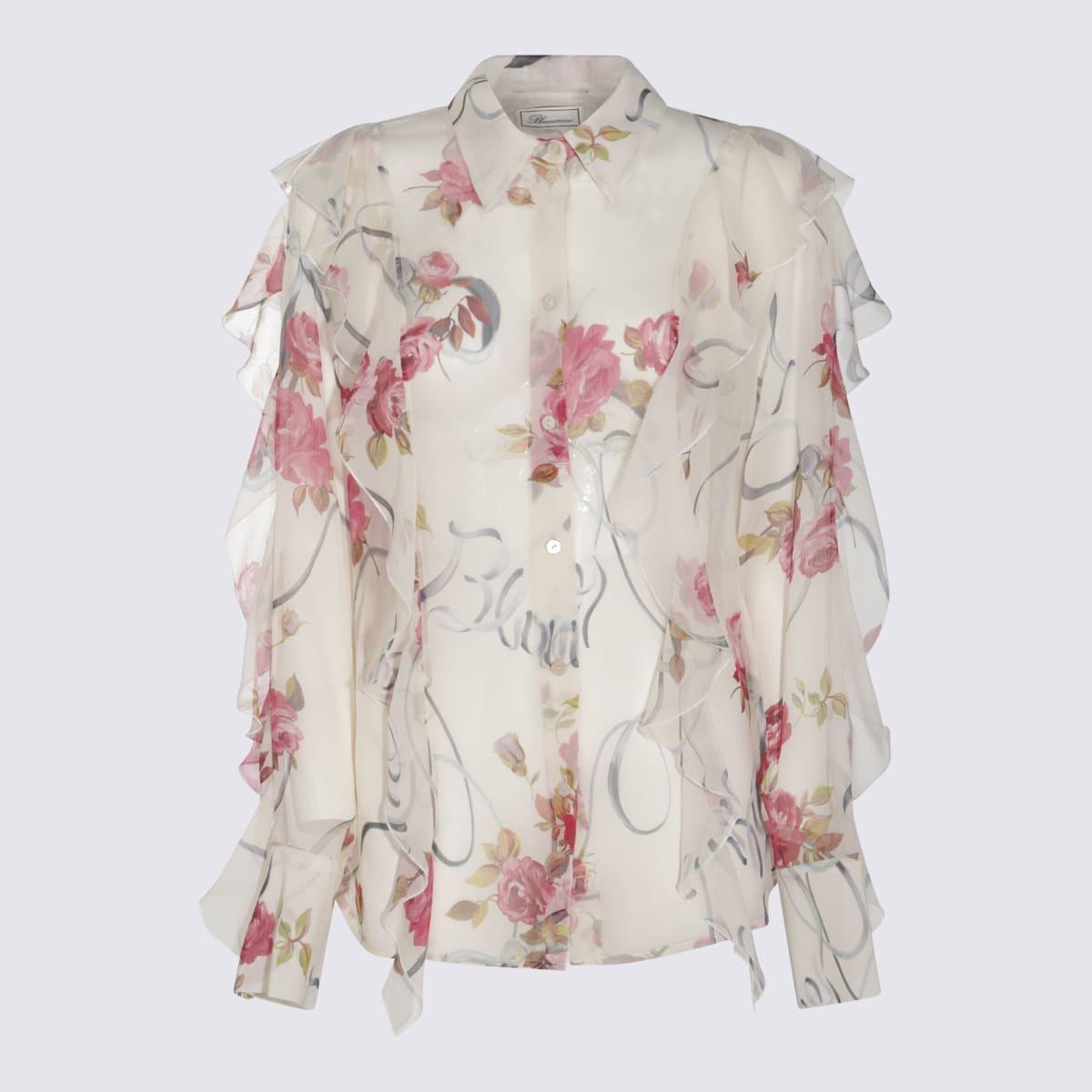 Blumarine Printed Crepe Shirt